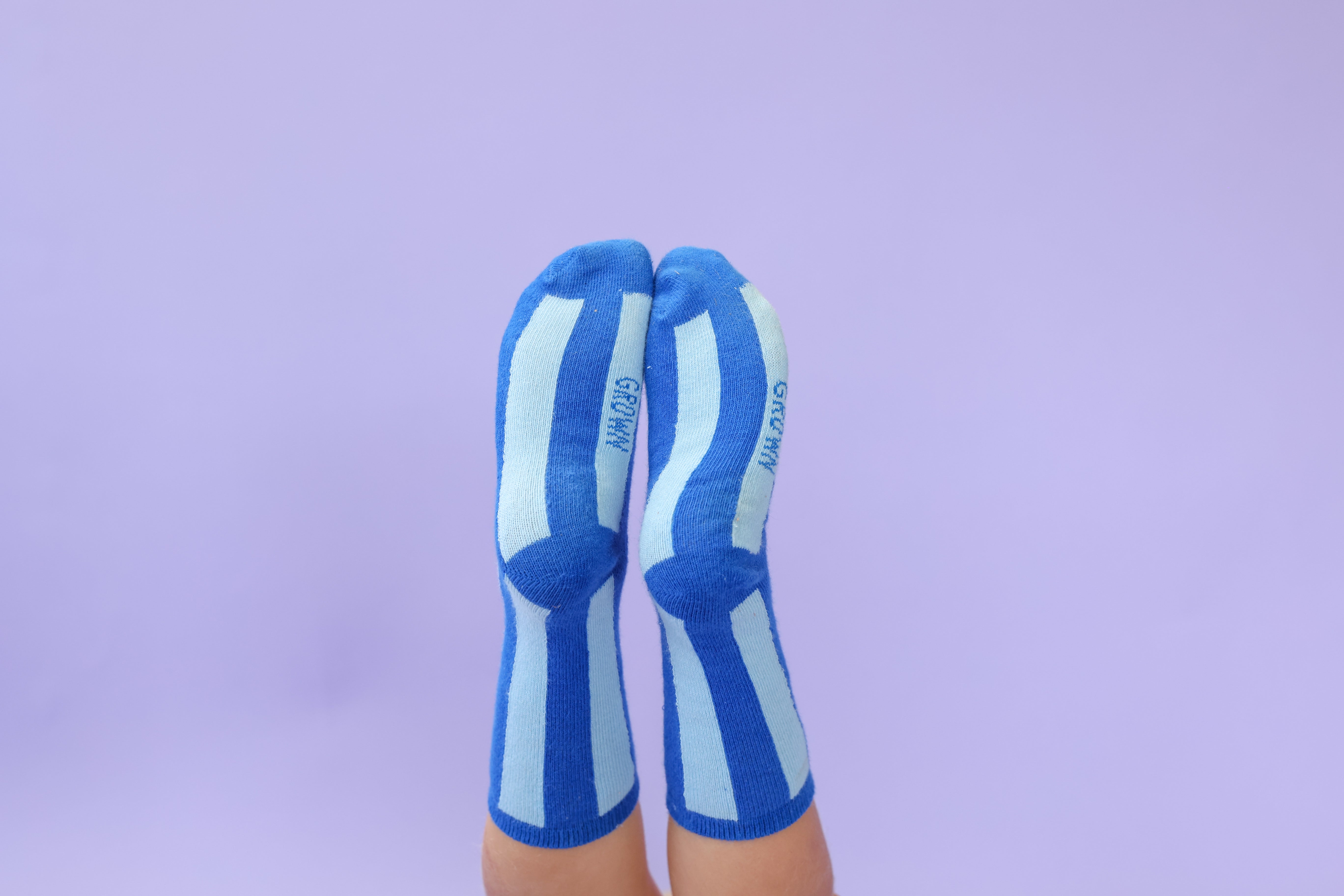 Grown Striped Socks Sea