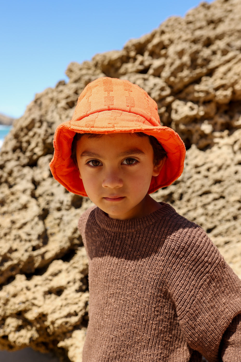 Grown Terry Bucket Hat - Rosso
