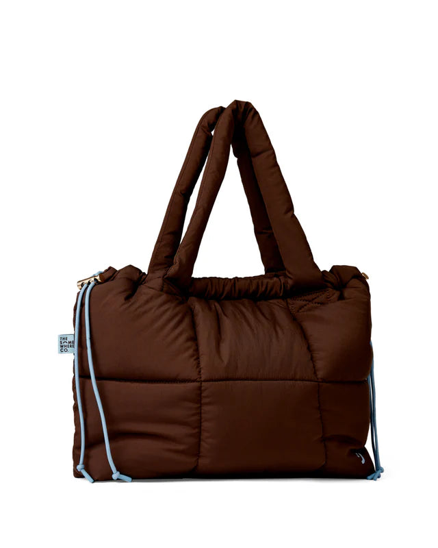 The Somewhere Co Chocolate Marshmallow Midi Tote