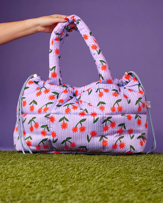 The Somewhere Co Sunburst Marshmallow Midi Tote