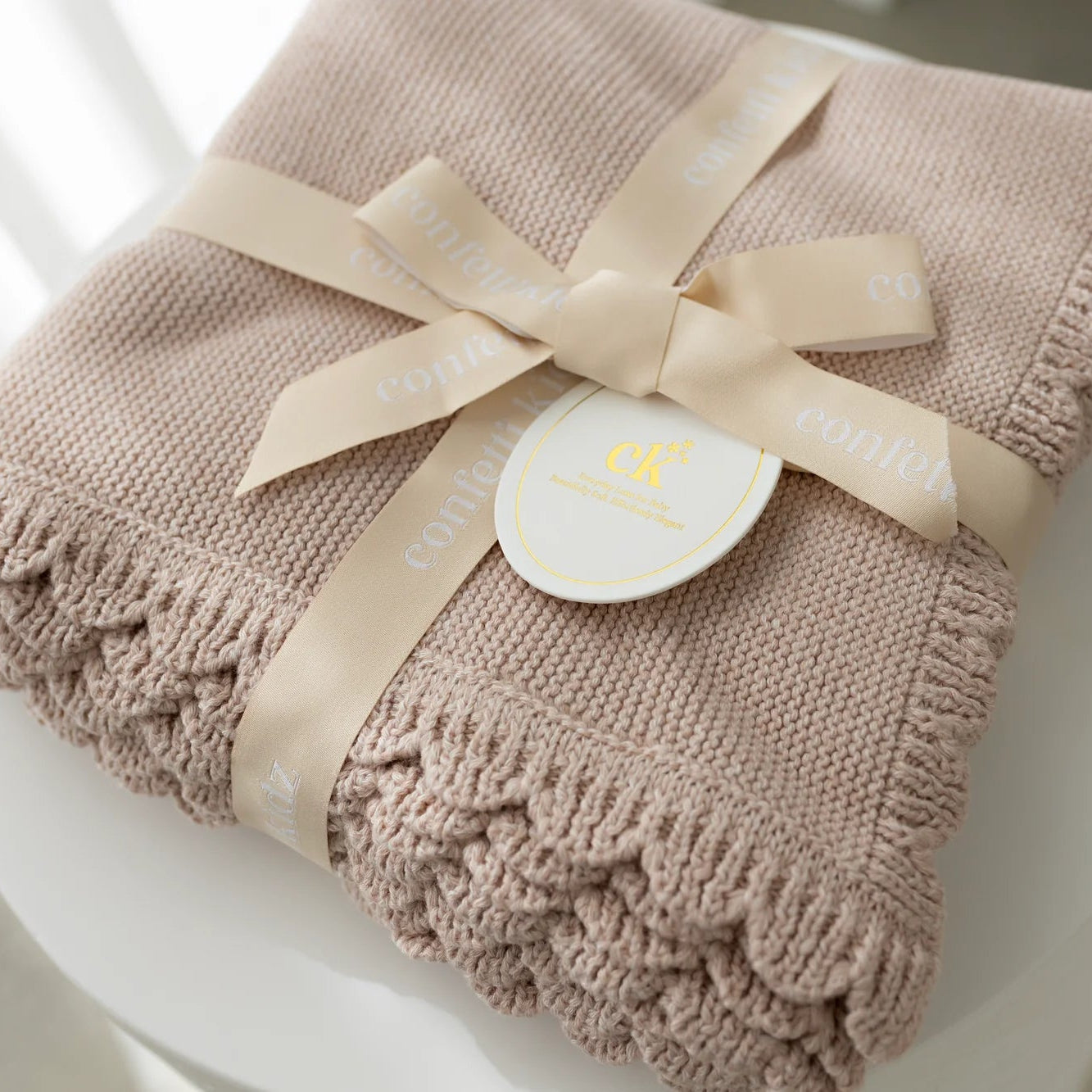 Confetti Kidz Heritage Knit Blanket | Biscotti