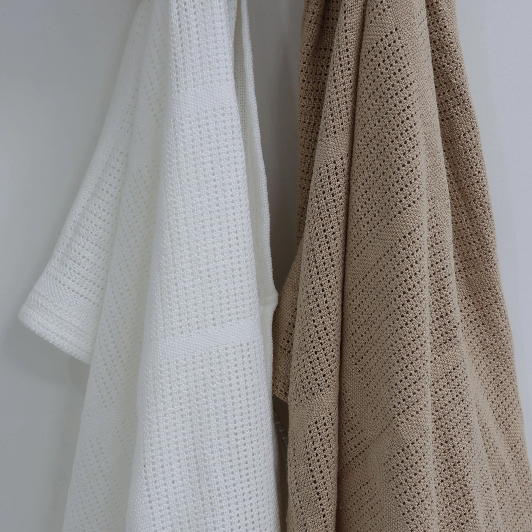 Bubba Blue Organic Cotton 2pk Cellular Blanket - Chestnut