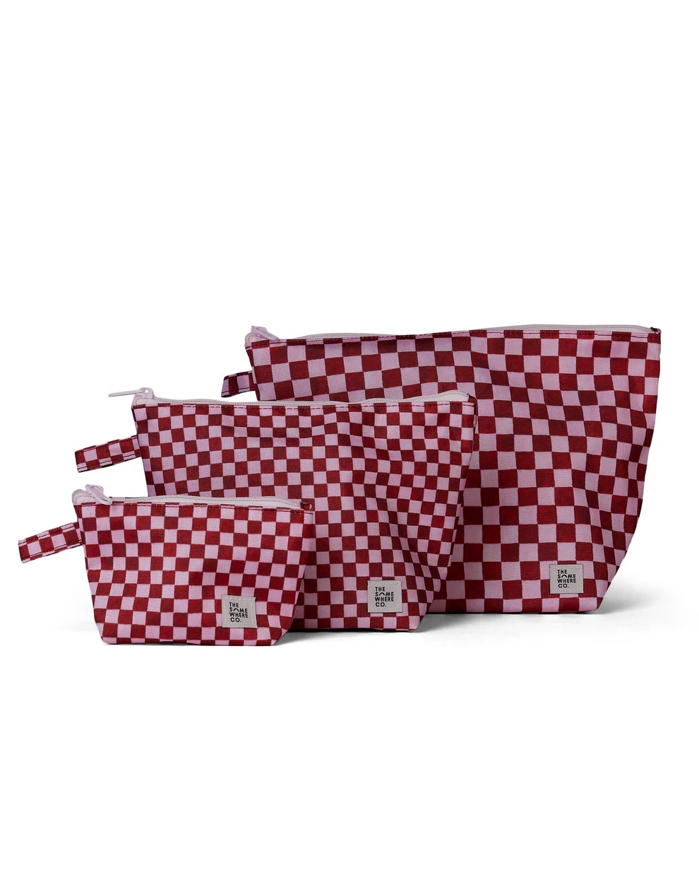 The Somewhere Co Crimson Haze Handy Pouch Trio