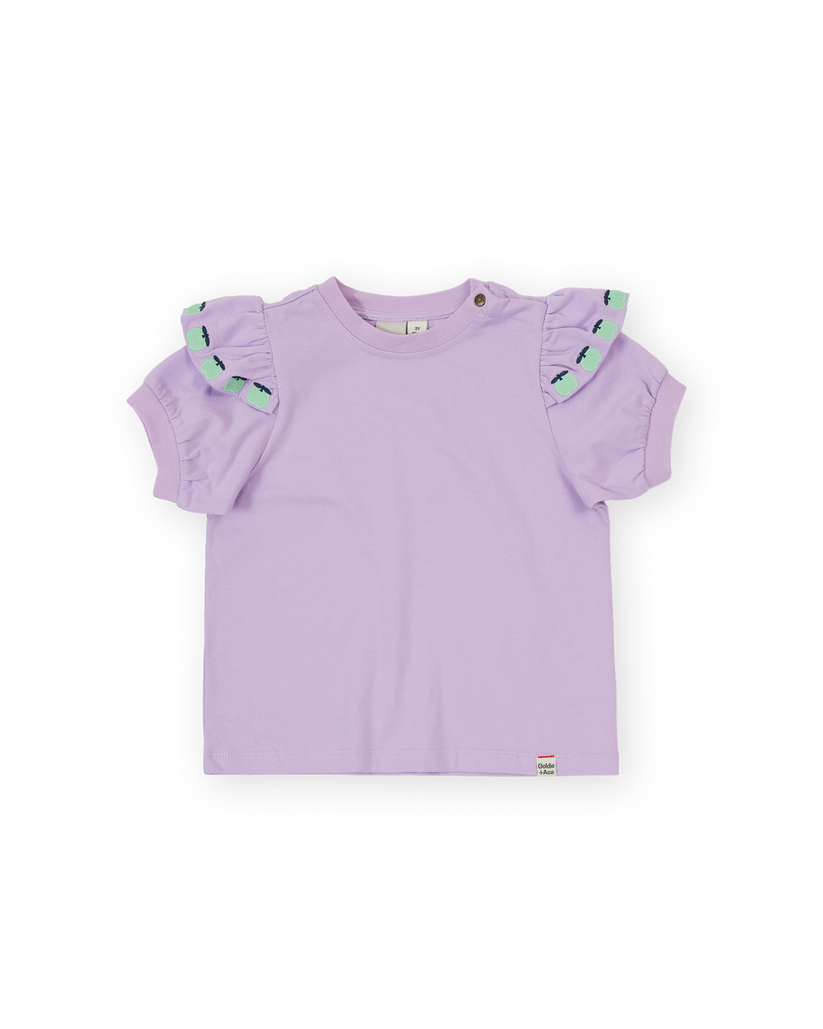 GOLDIE & ACE FLOUNCE SHOULDER APPLE TOP