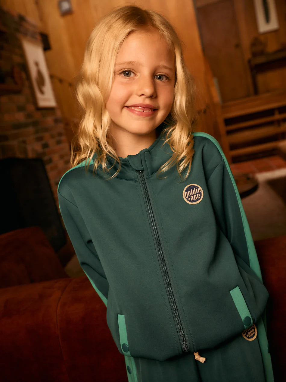 Goldie & Ace Logo Track Zip Jacket Green