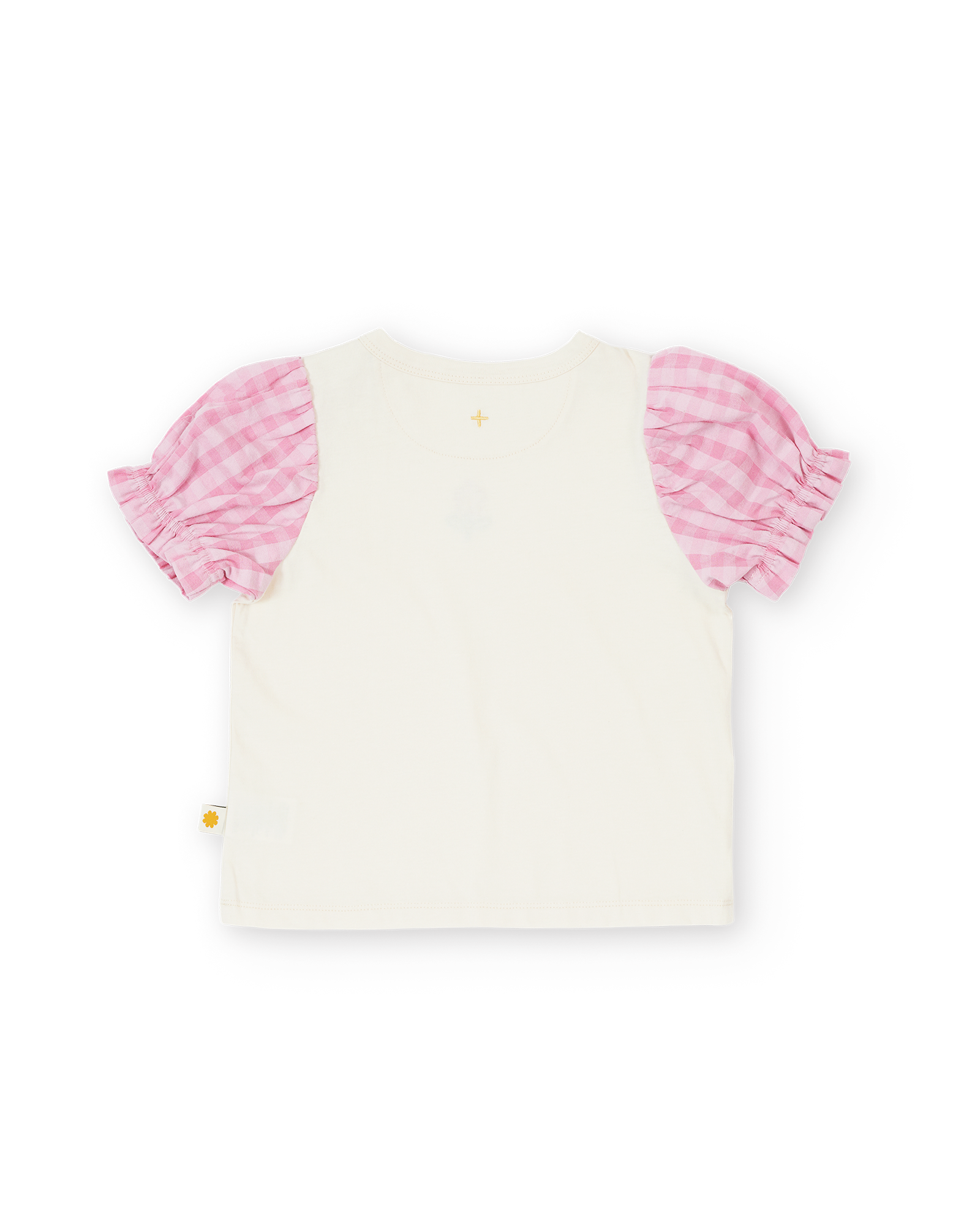 GOLDIE & ACE GINGHAM PUFF SLEEVE TOP