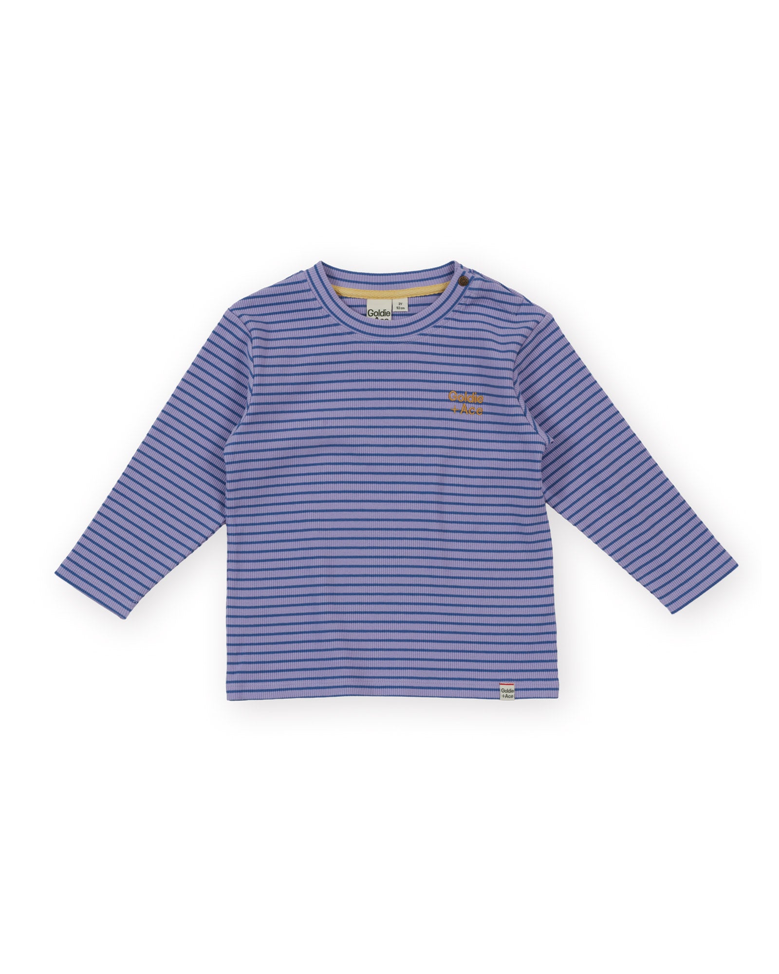 Goldie & Ace Essential Stripe Rib Top Purple