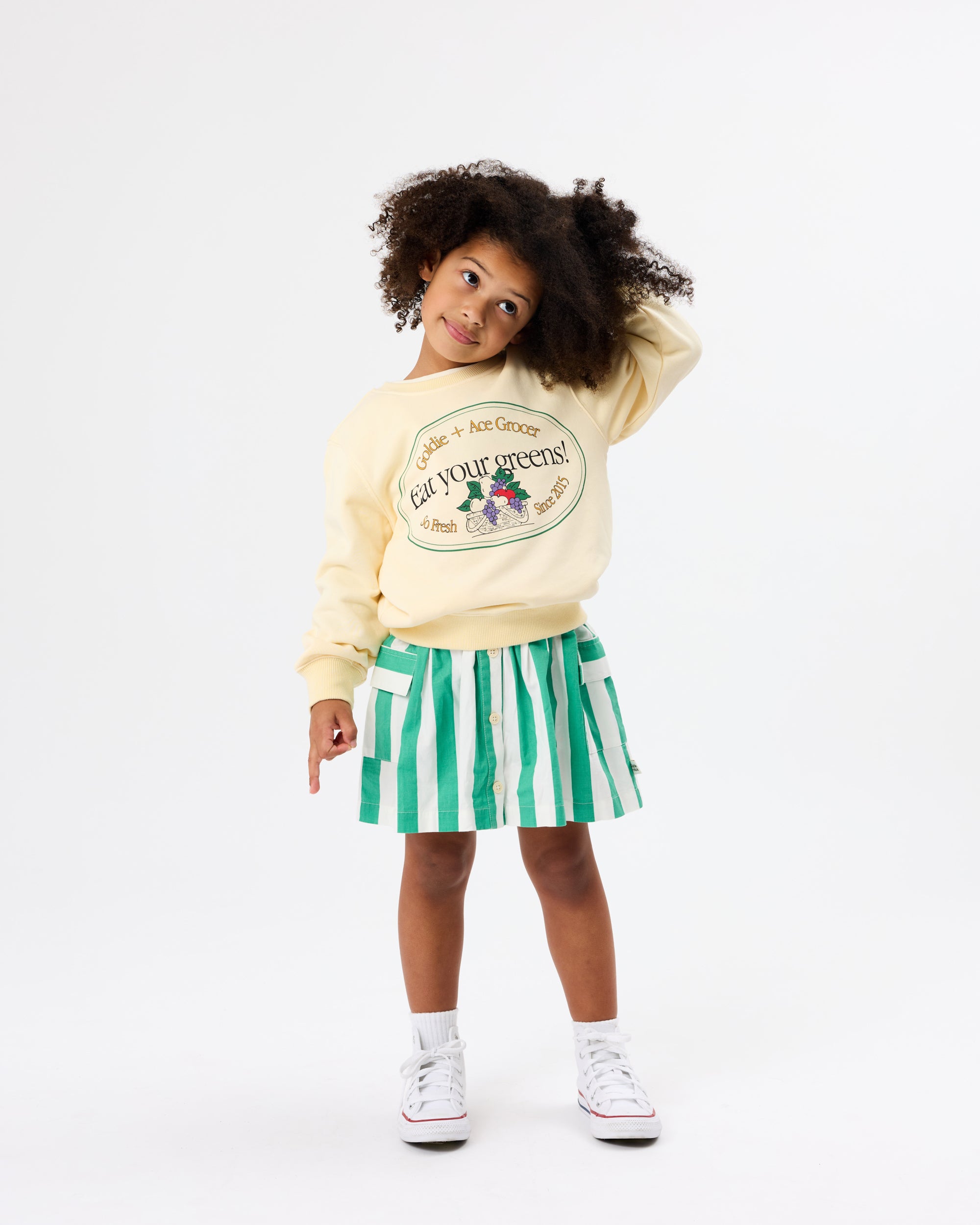 GOLDIE & ACE EAT YOUR GREENS SWEATER