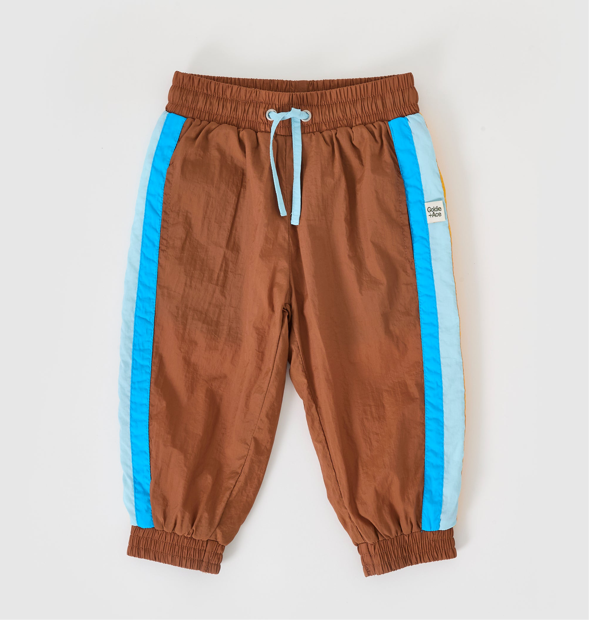 Goldie & Ace Retro Lightweight Sporty Pants - Brown