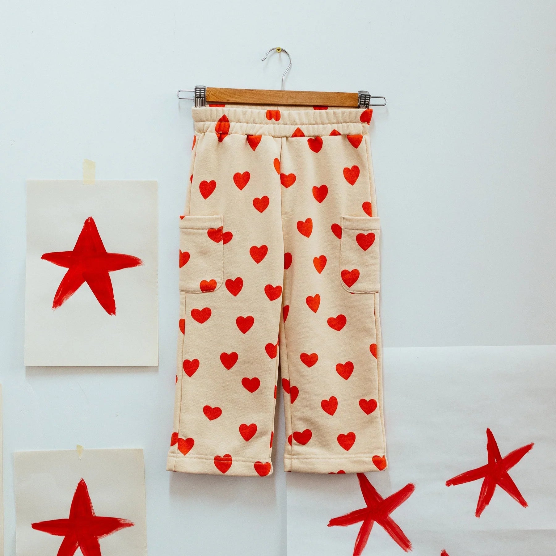Sunday Siblings Holiday Pants- Hearts
