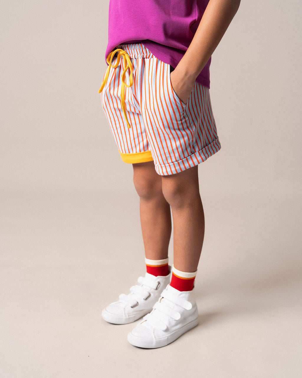 Das Ist Maurice Shorts Blue & Orange Stripes
