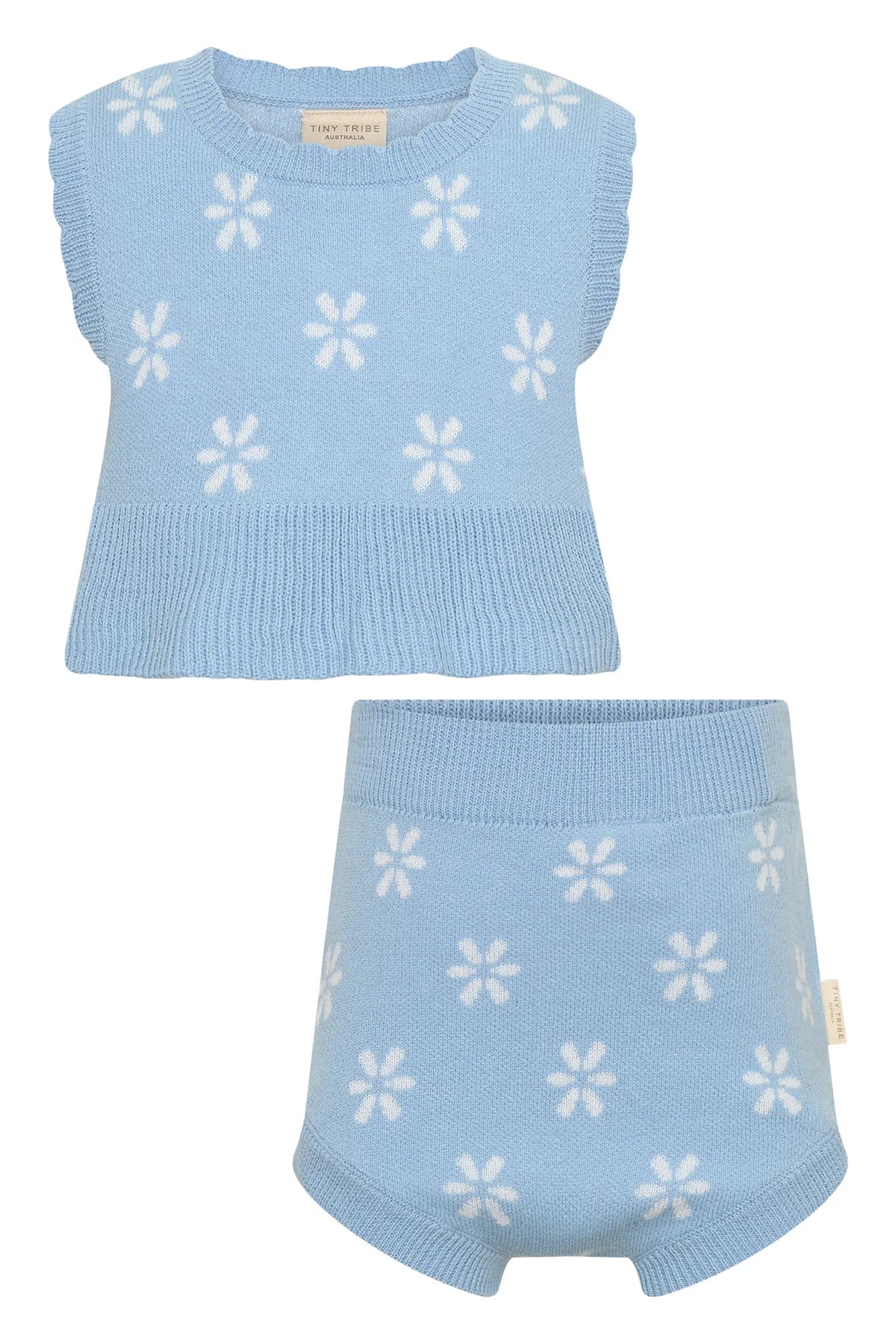 Tiny Tribe Flower Knit Set