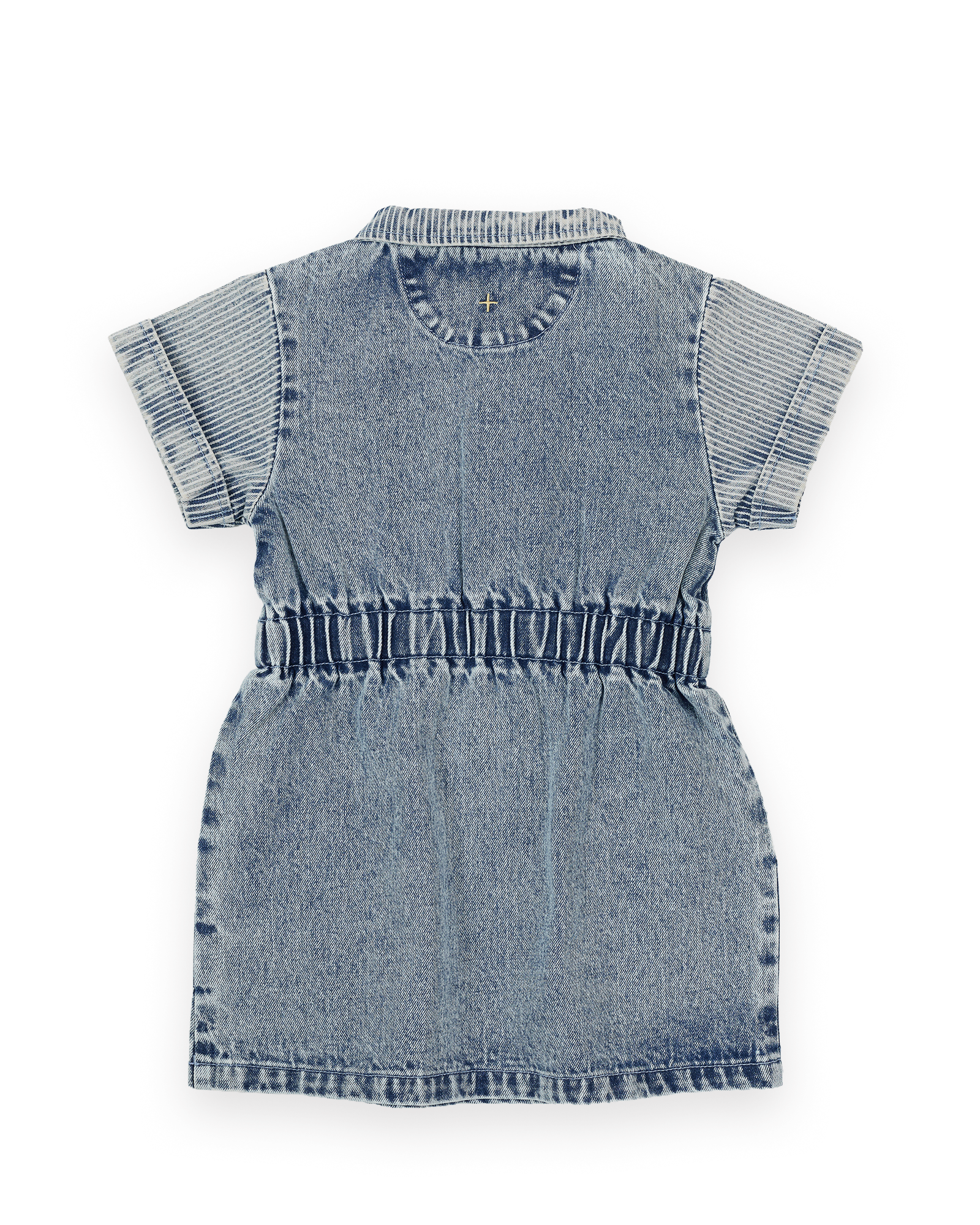 GOLDIE & ACE PIPER PINSTRIPE DENIM BELTED DRESS