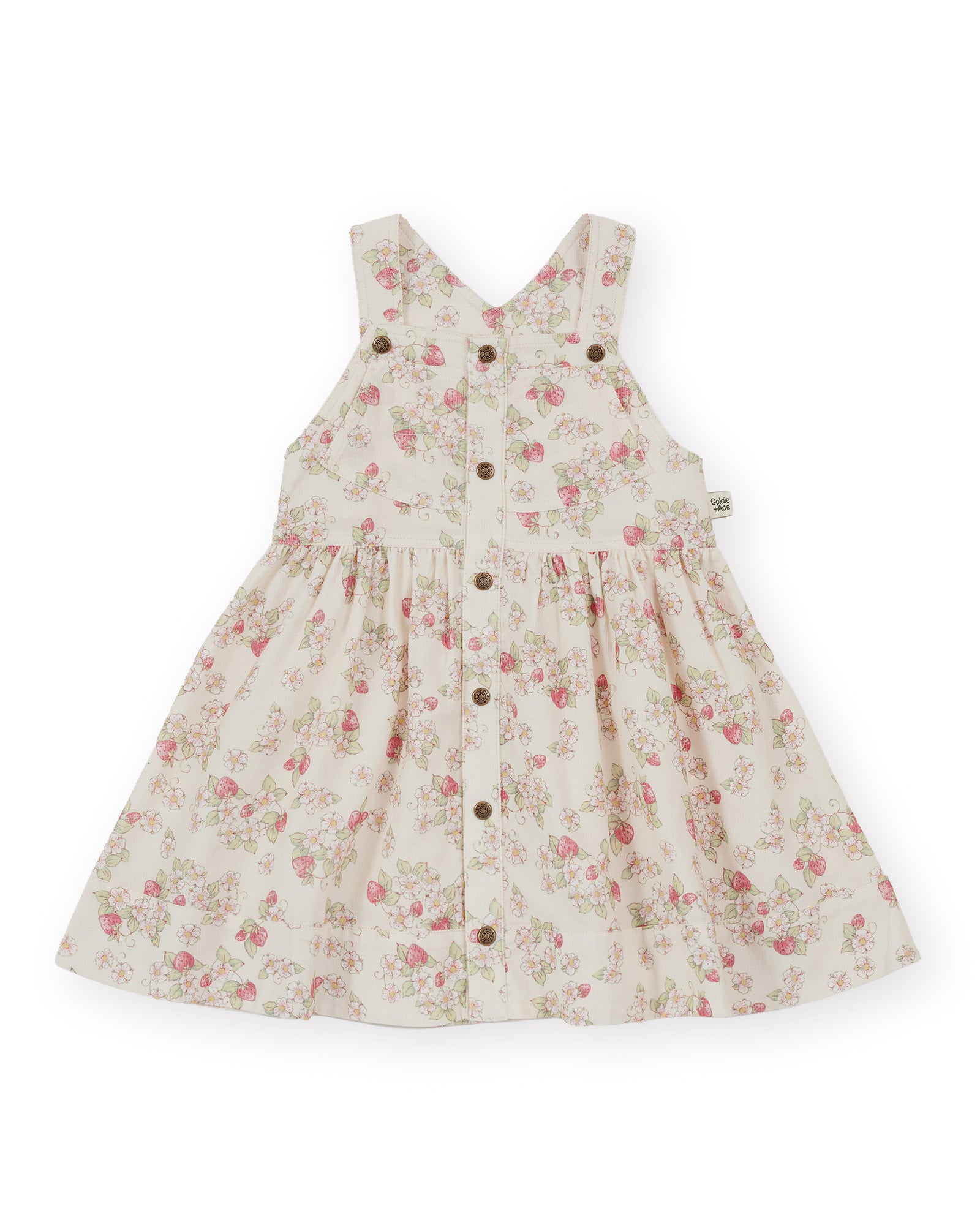 Goldie & Ace Strawberry Fields Pinafore Dress
