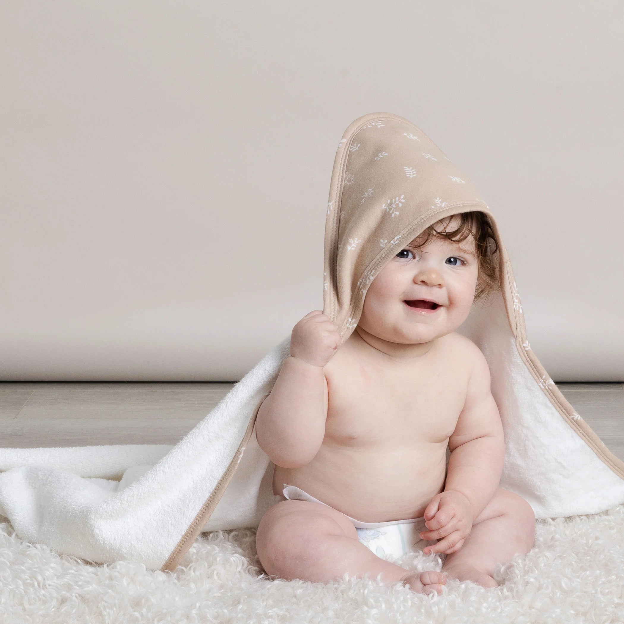 Bubba Blue Organic Cotton 2pk Hooded Towels - Chestnut