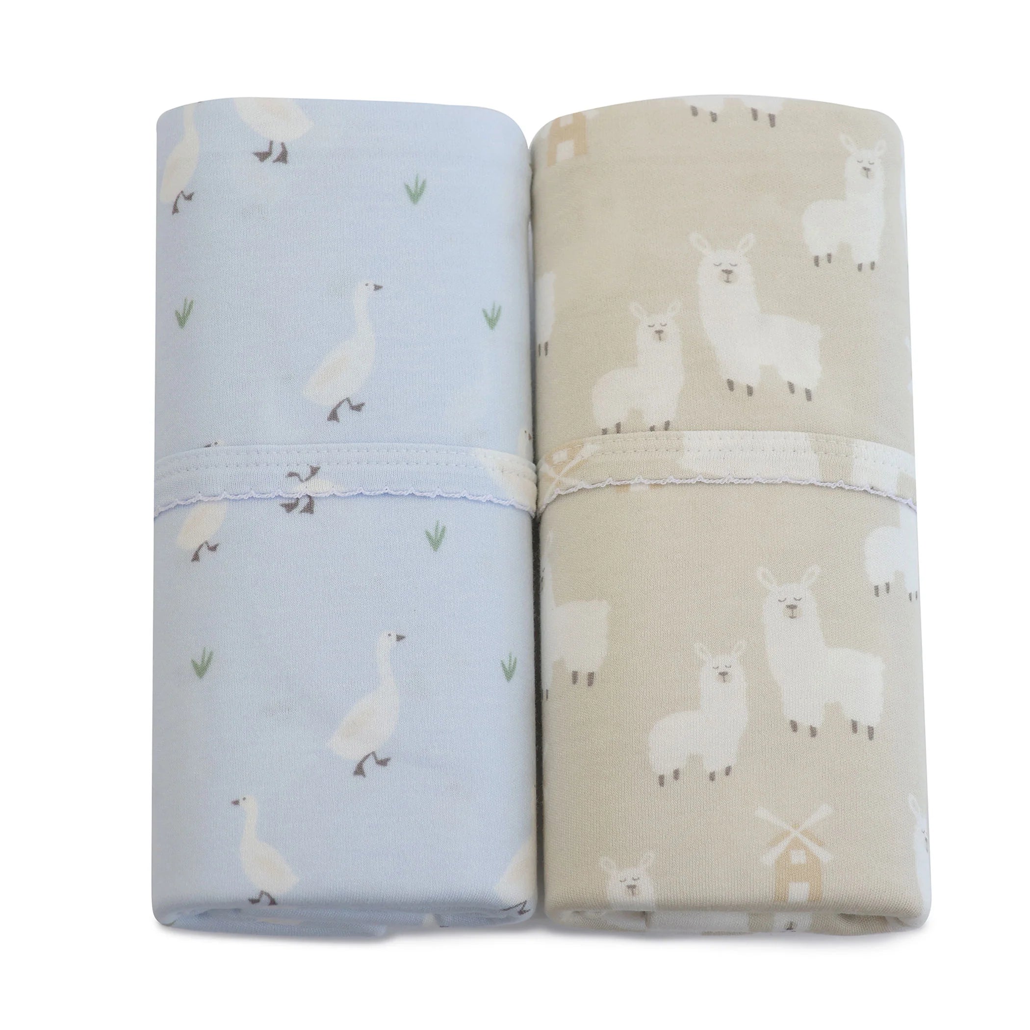 Bubba Blue Provincial 2pk Jersey Wrap Sky/Almond