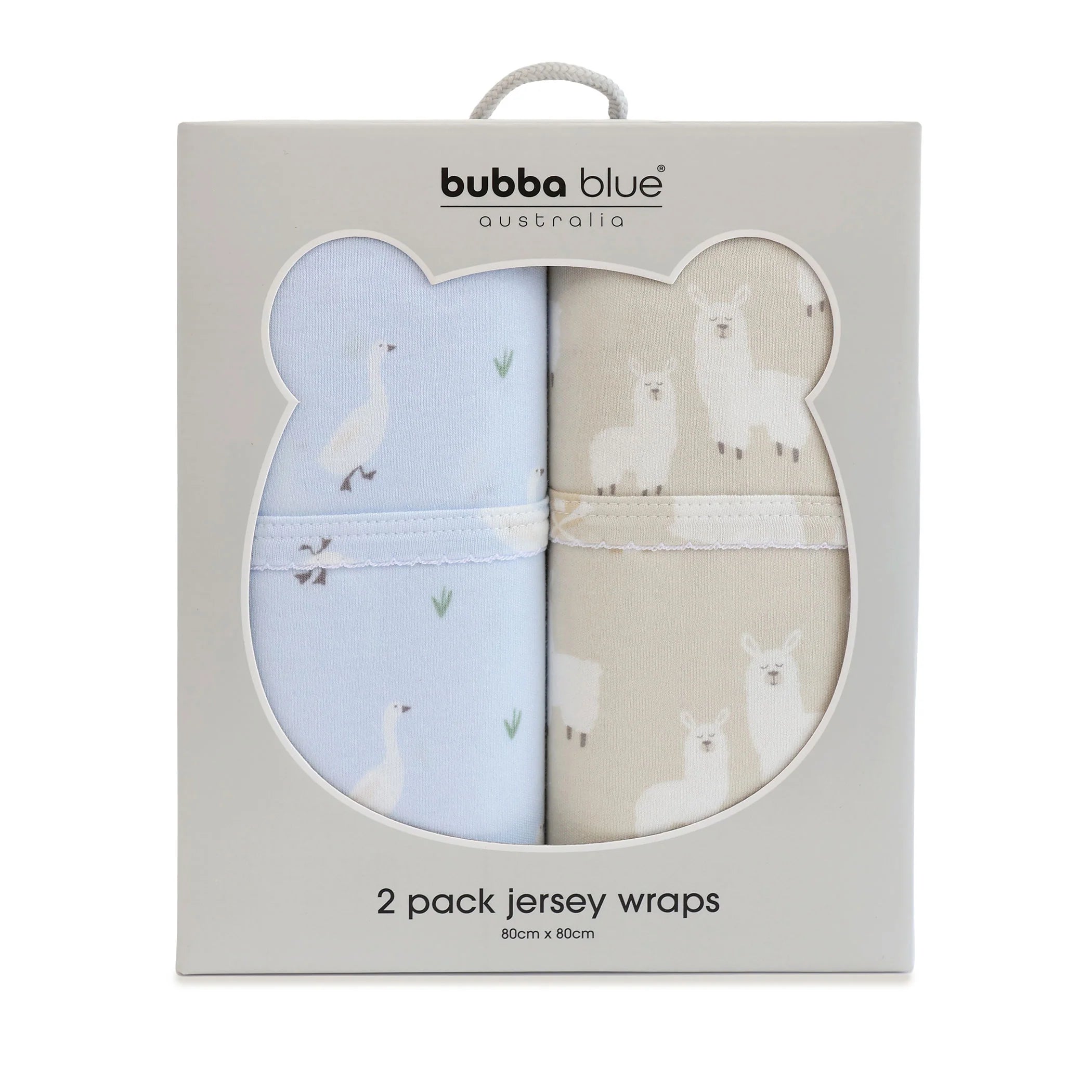 Bubba Blue Provincial 2pk Jersey Wrap Sky/Almond