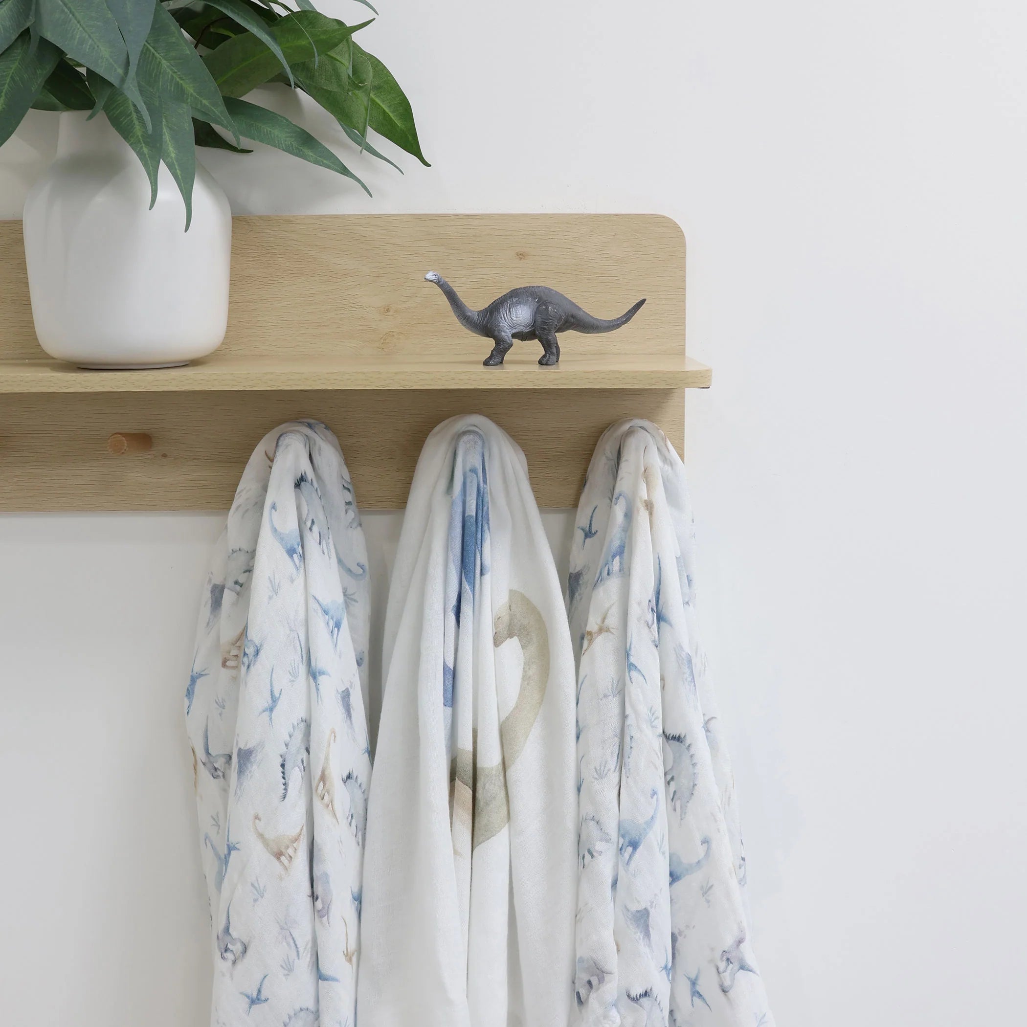 Bubba Blue Jurassic Bamboo 3pk Muslin Wraps