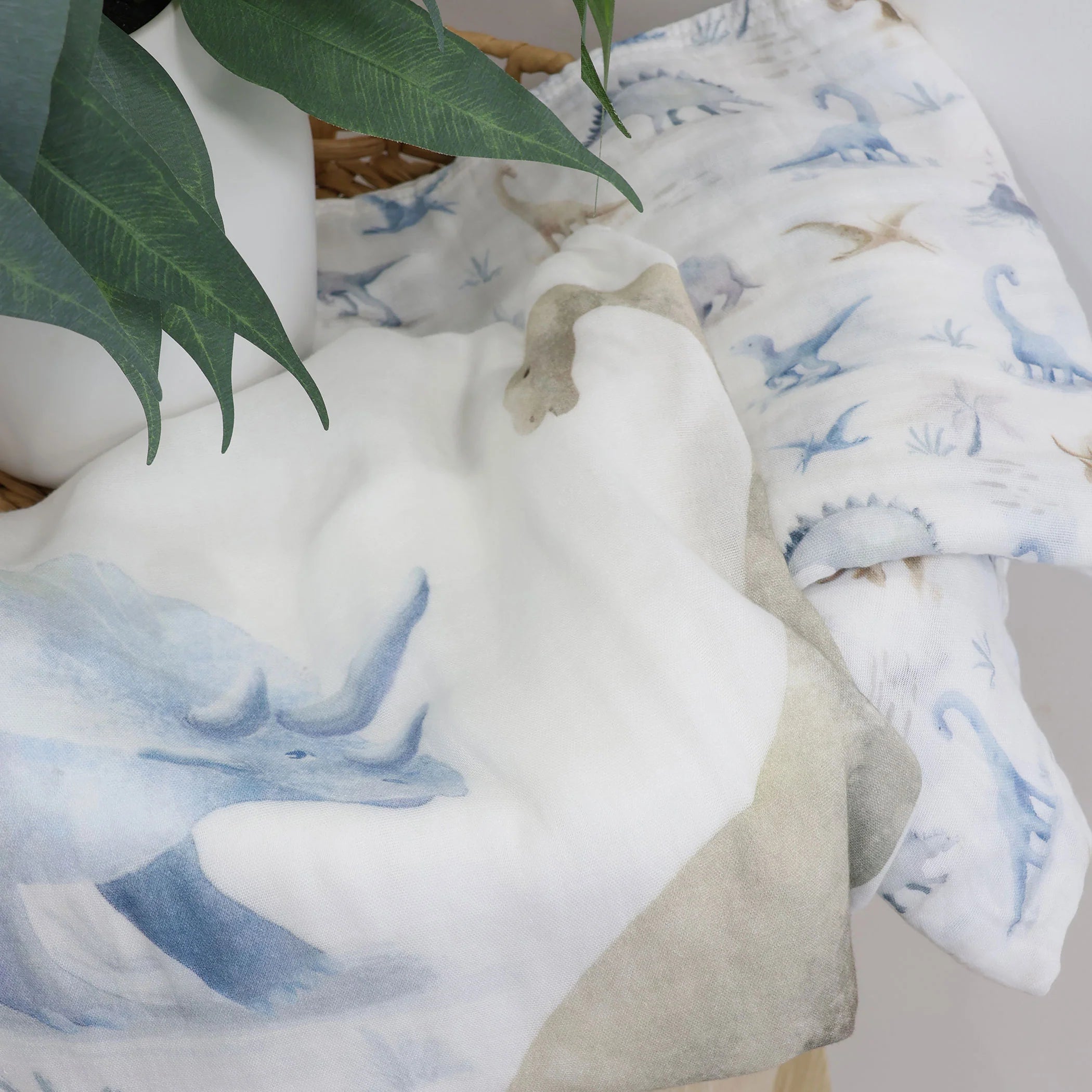 Bubba Blue Jurassic Bamboo 3pk Muslin Wraps