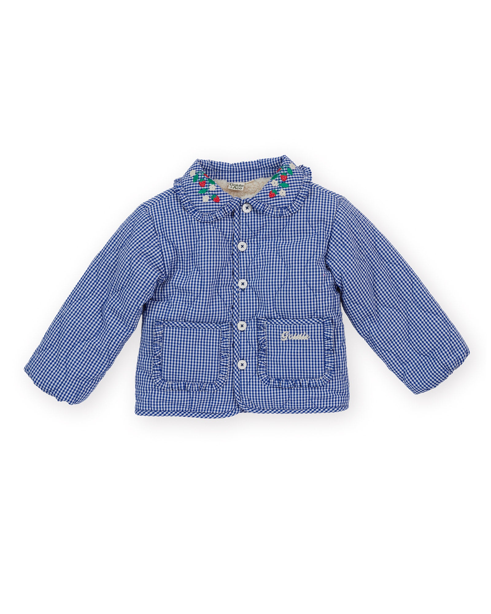 Goldie & Ace Wild Strawberry Gingham Padded Jacket