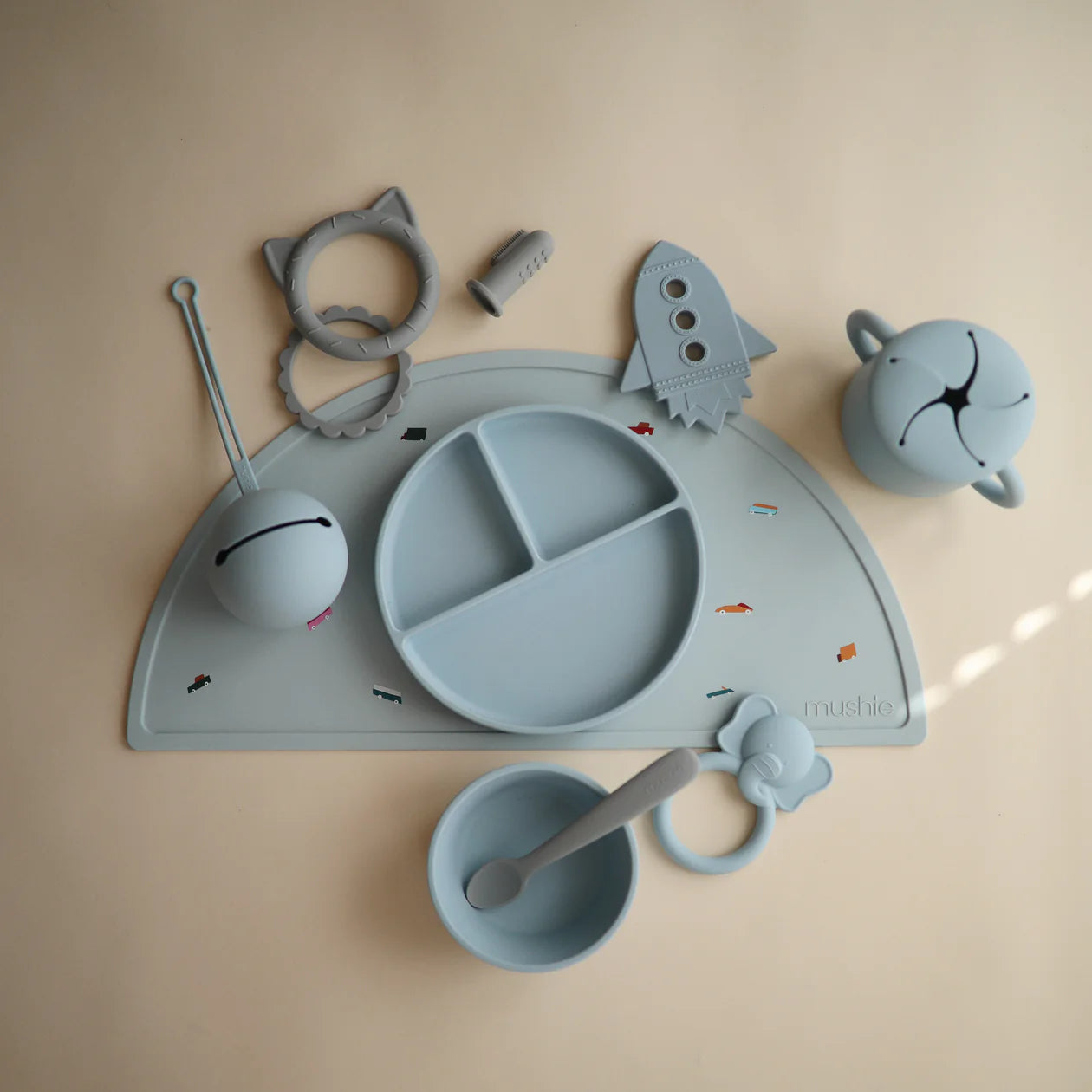 Mushie Snack Cup - Powder Blue