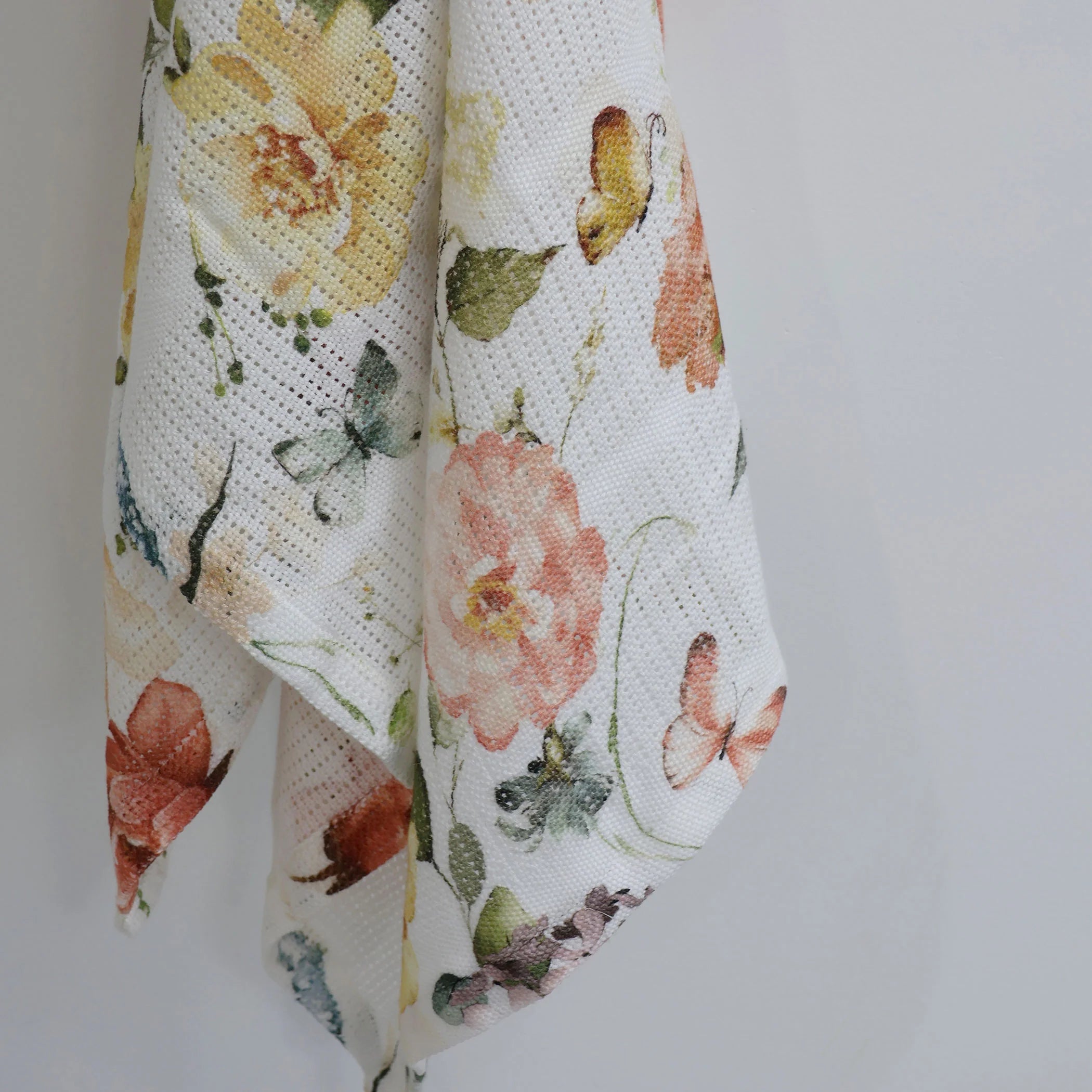 Bubba Blue Peonies Bamboo Cellular Blanket