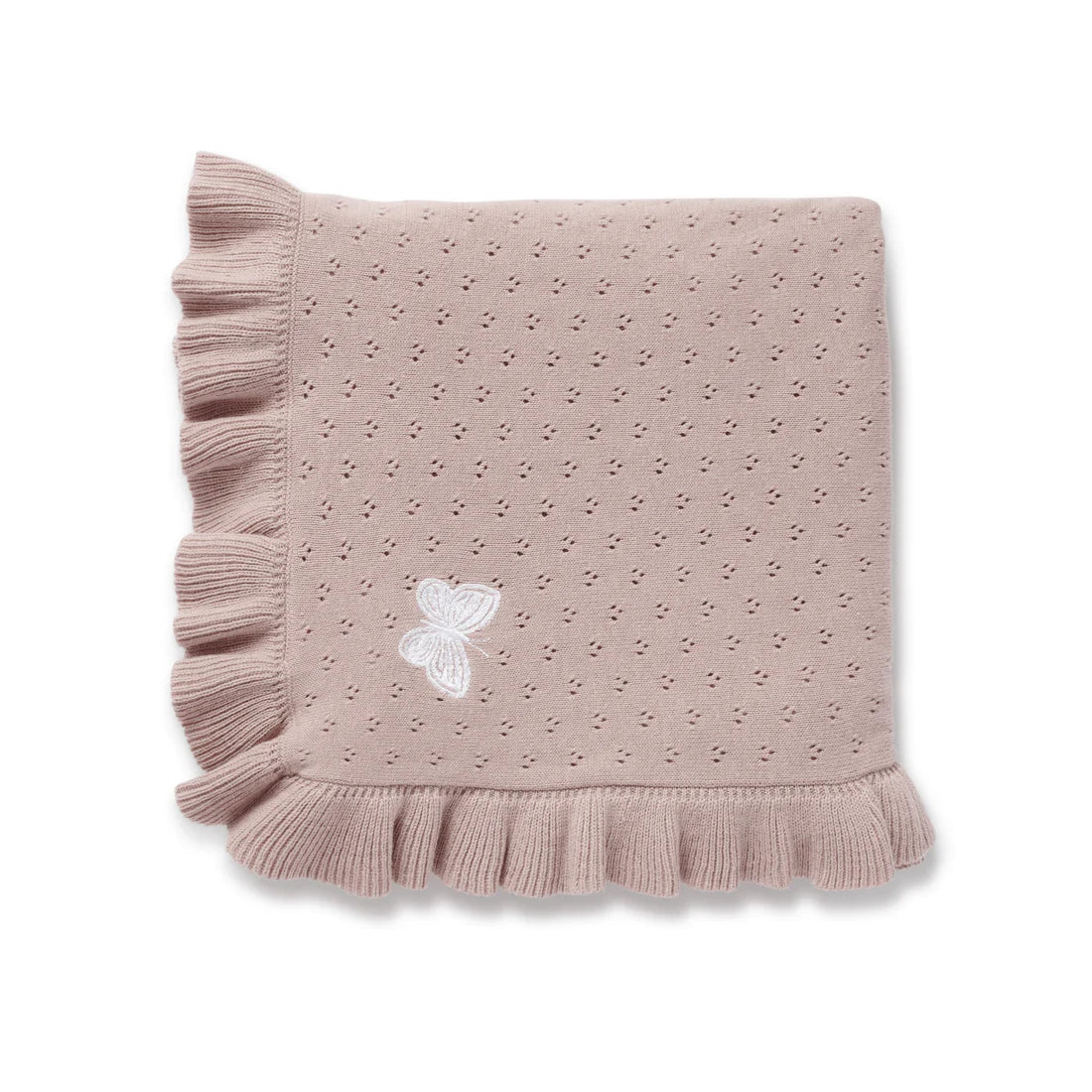 Aster & Oak Wild Rose Knit Blanket