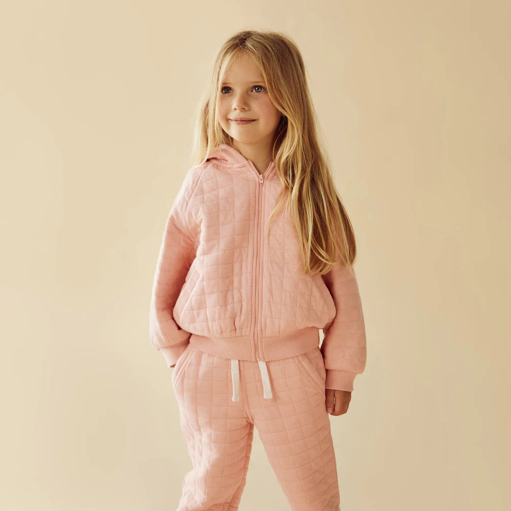 Wilson & Frenchy Pretty Pink Organic Quilted Jacket