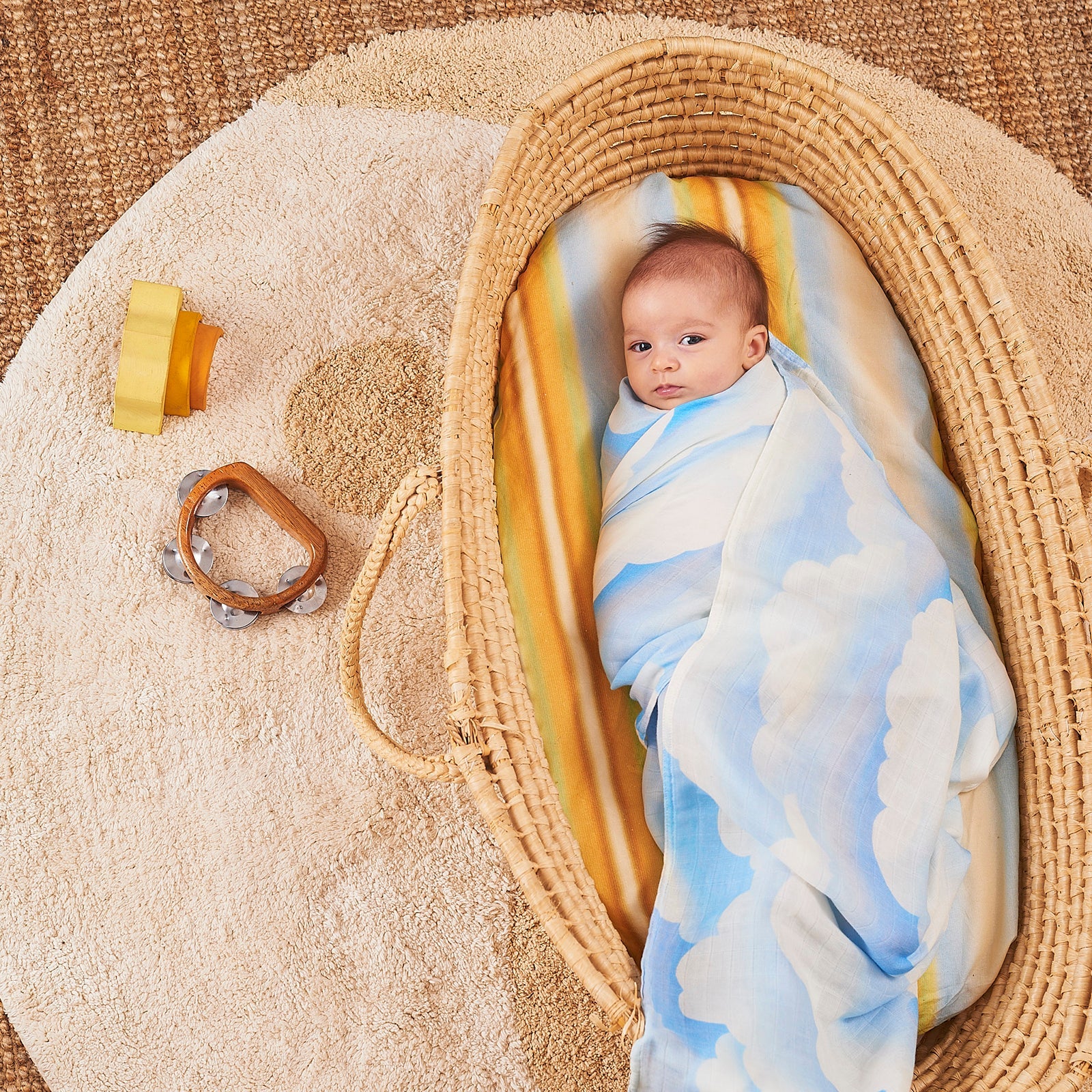 Banabae Head in the Clouds Bamboo / Organic Cotton Swaddle