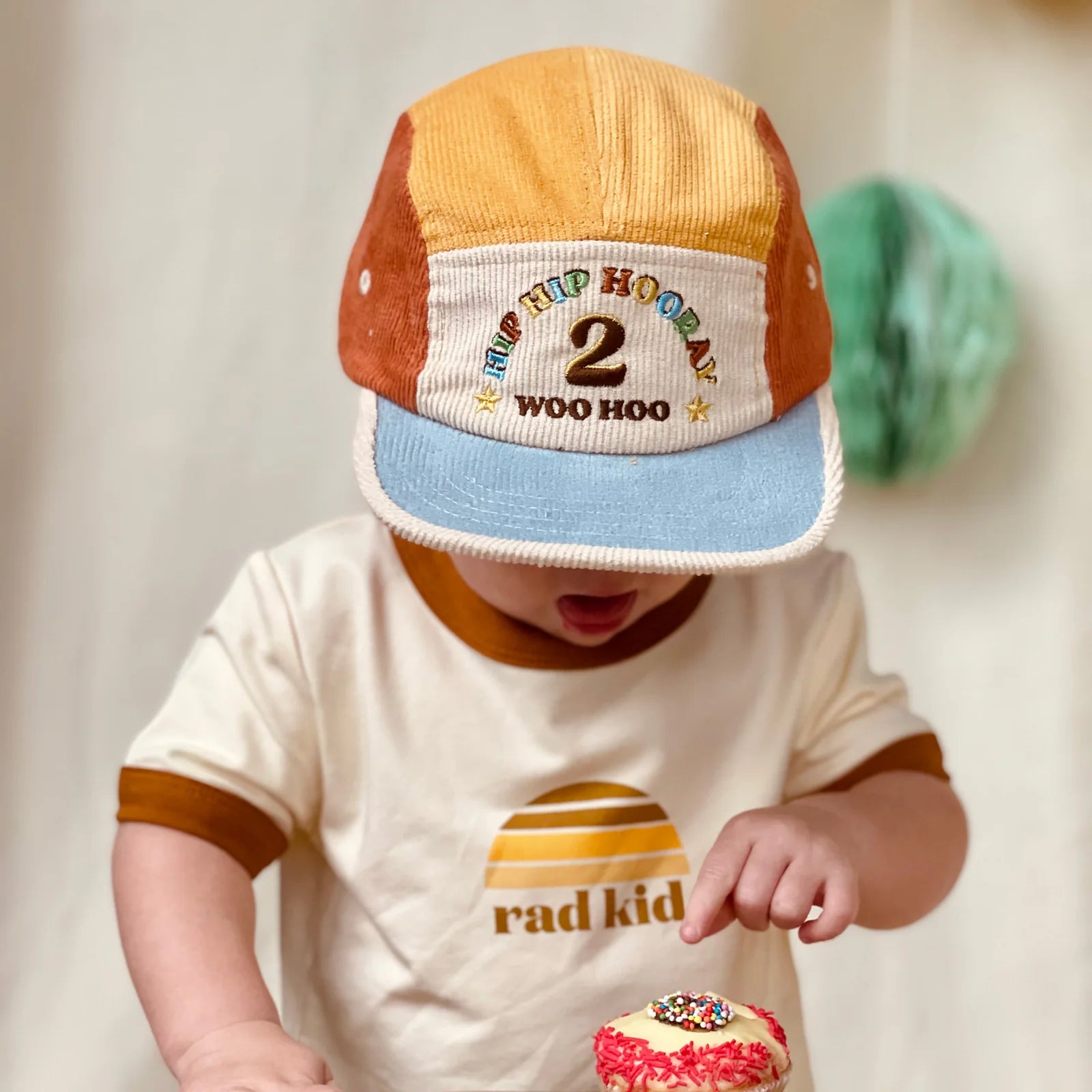 Banabae 2nd Birthday Cord Cap - Primary Spliced