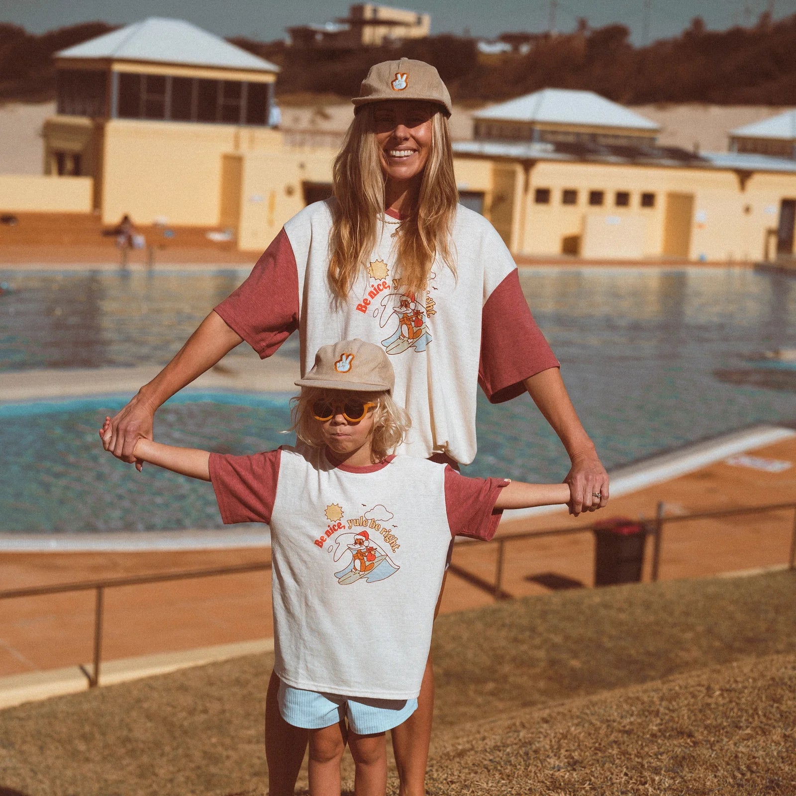 Banabae Peace On Earth Pinch Front Cord Kids Cap