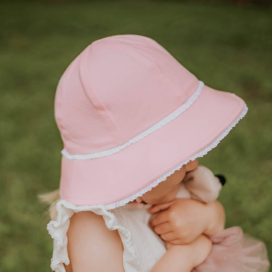 Bedhead Hats Toddler Hat- Ruffle Trim Blush