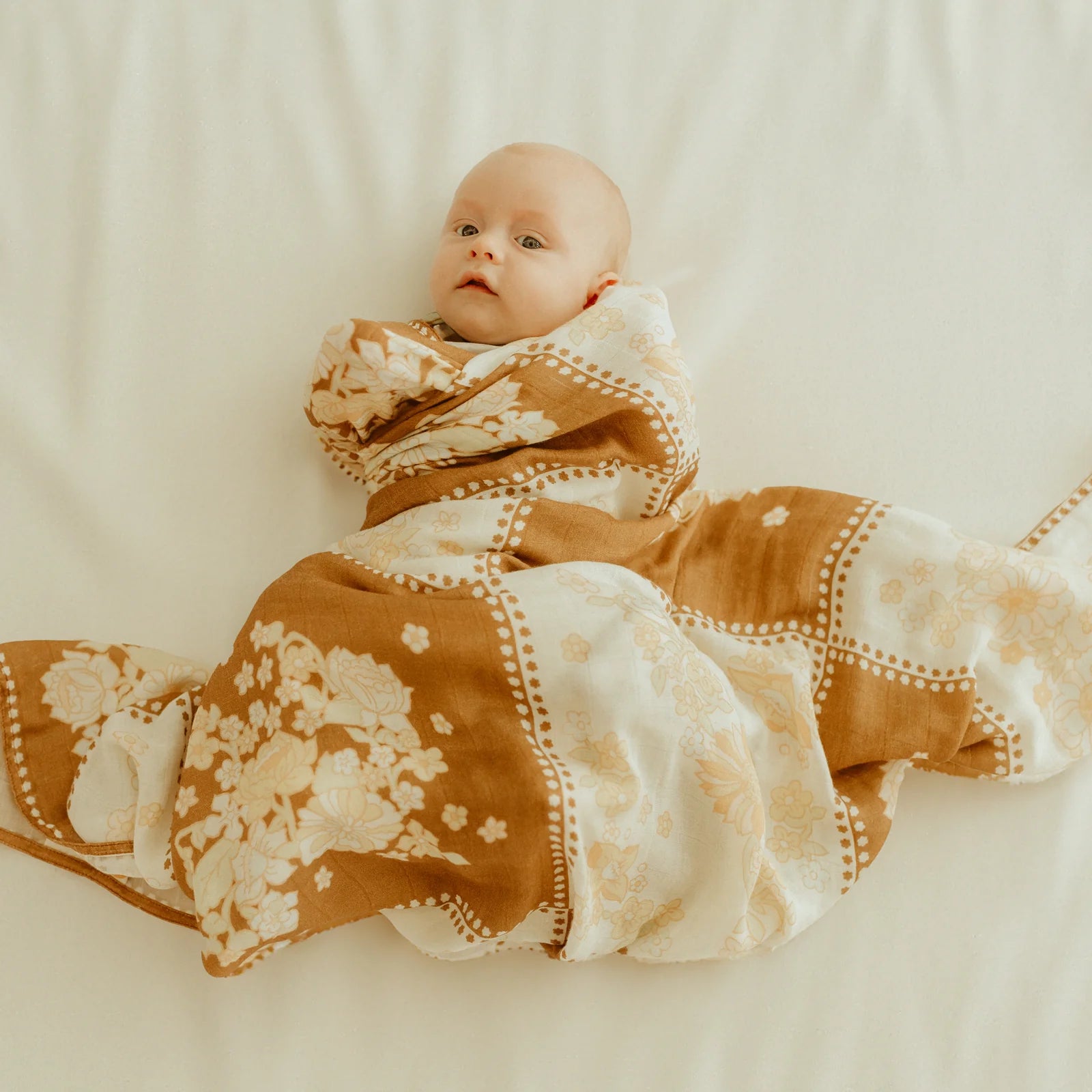 Banabae Holly Patchwork Bamboo / Organic Cotton Swaddle