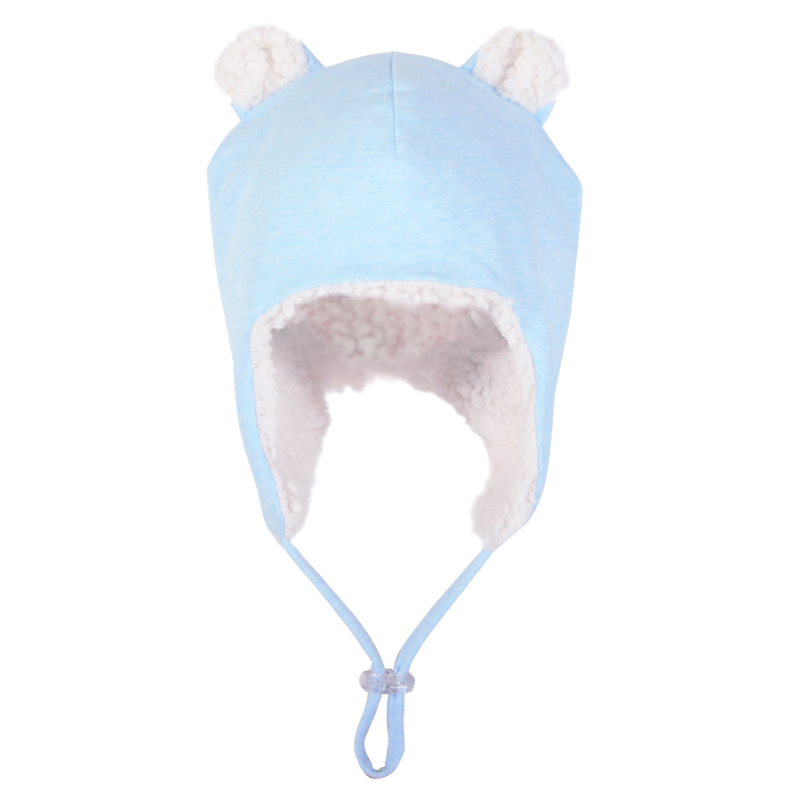 Bedheads Fleecy Baby Beanie - Baby Blue Marle