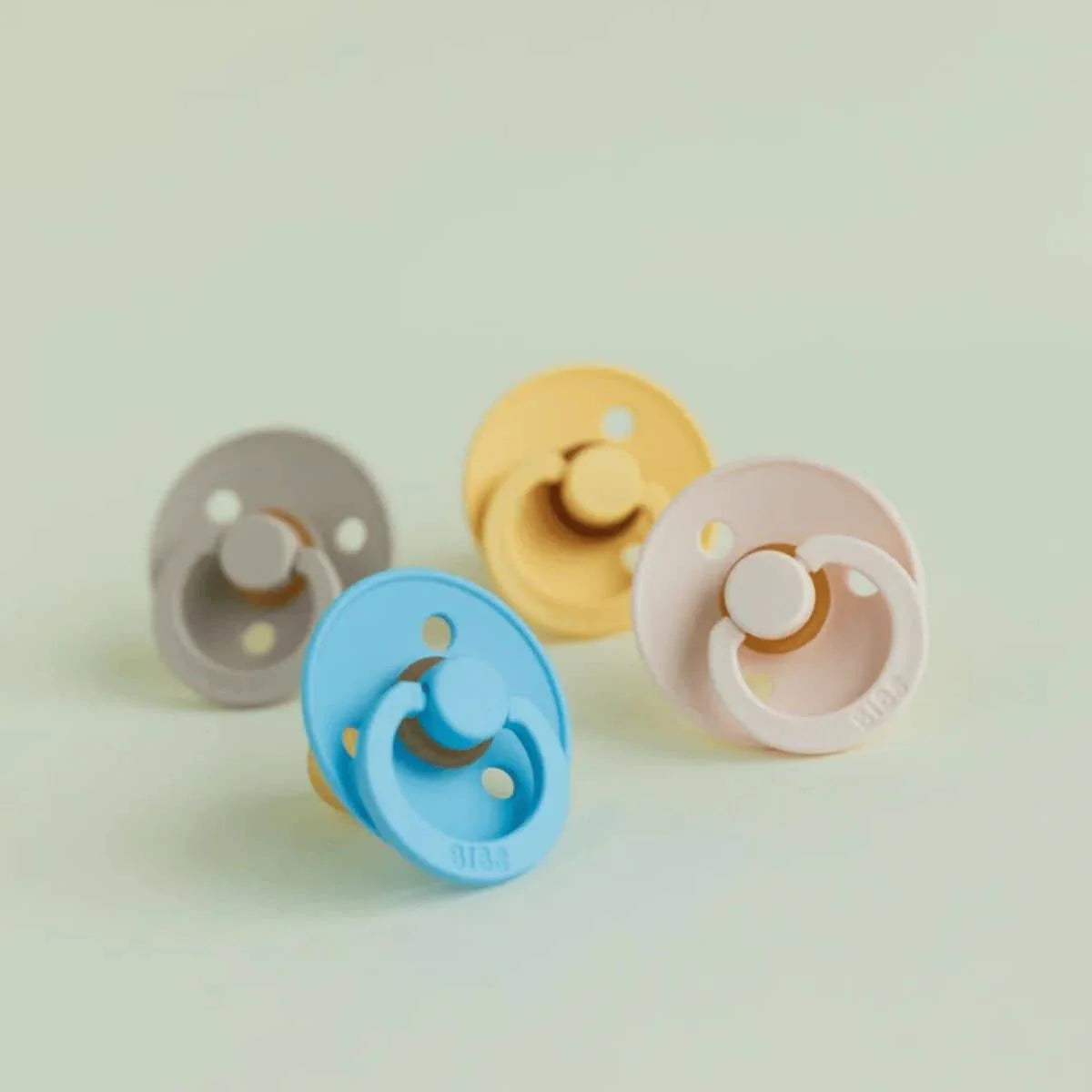 Bibs Dummies Colour Size 3 Round | 18mths+ | 2 Pack