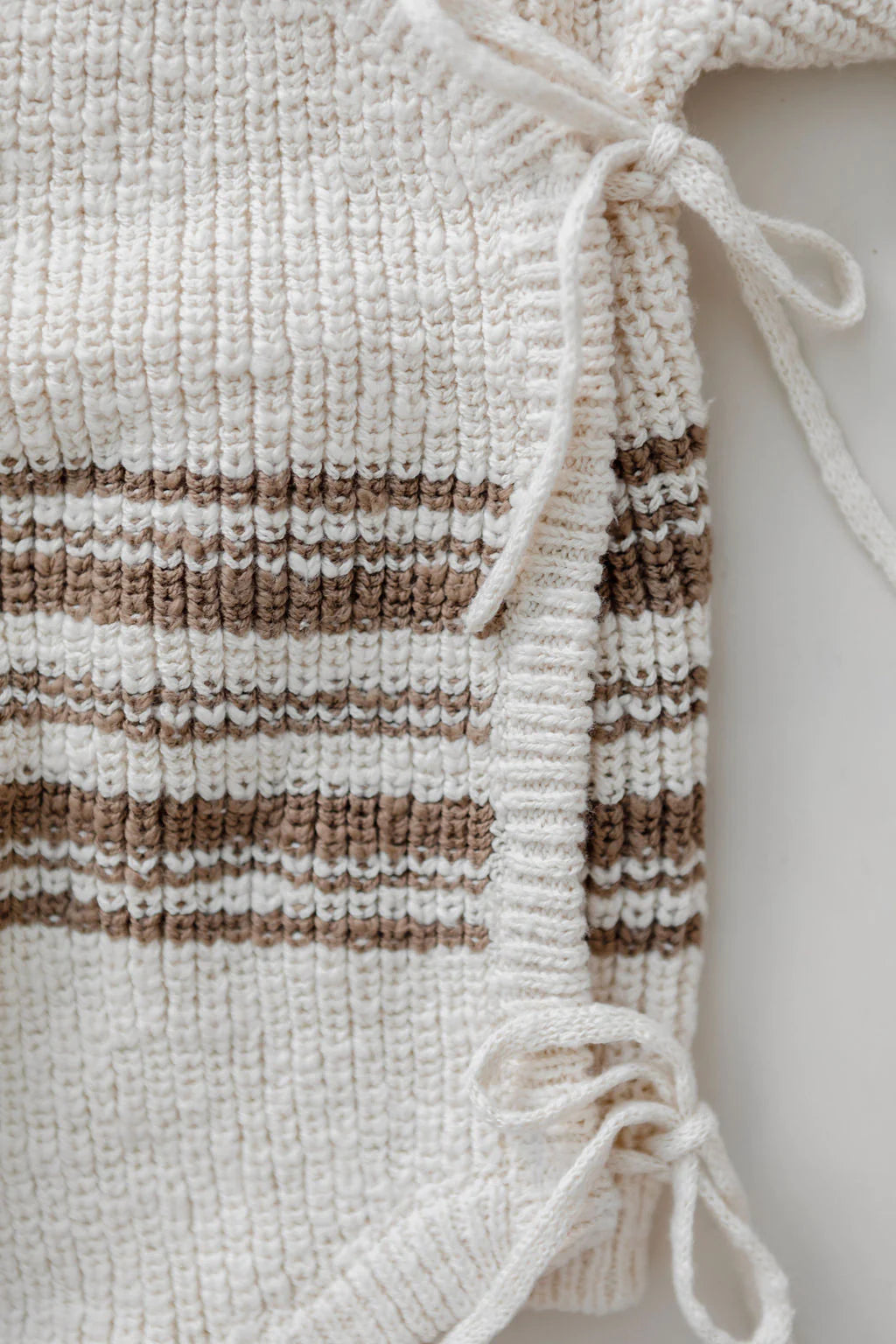 Belle & Sun Kimono Romper - Textured Stripe