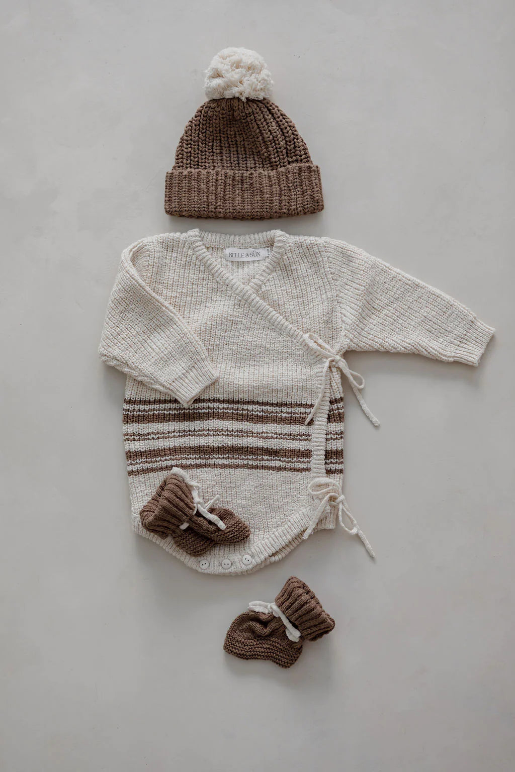 Belle & Sun Textured Booties - Cedar