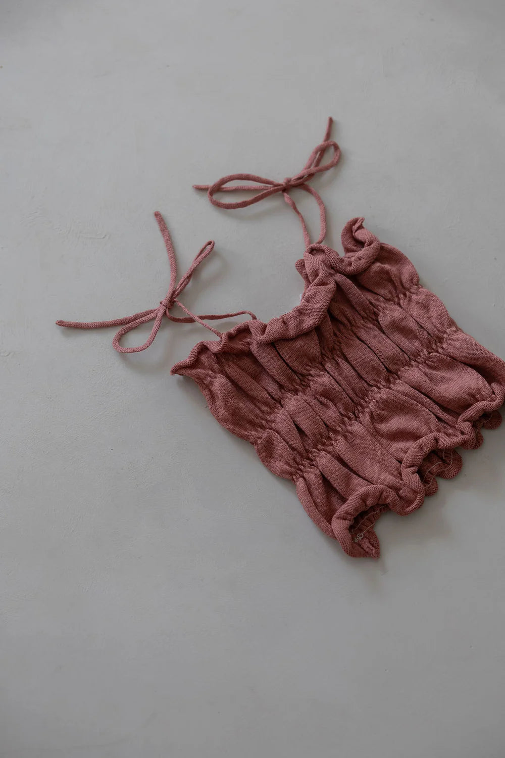 Belle & Sun Linen Top - Mulberry