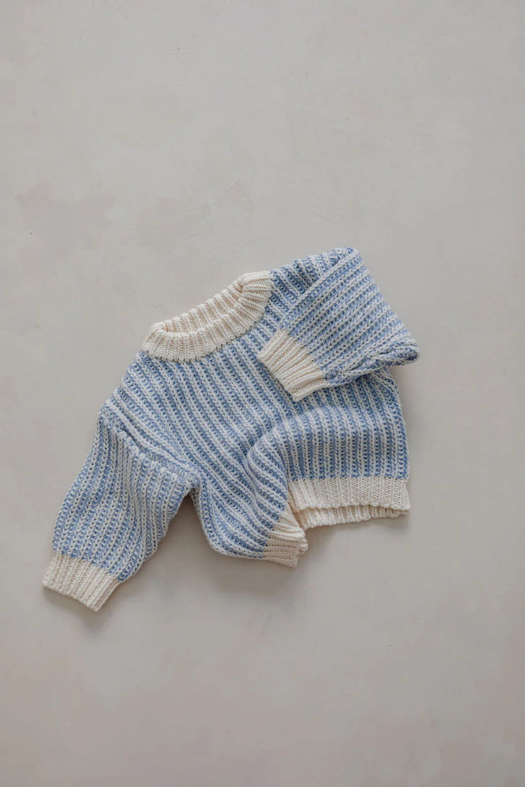 Belle & Sun Knit Sweater - Tide
