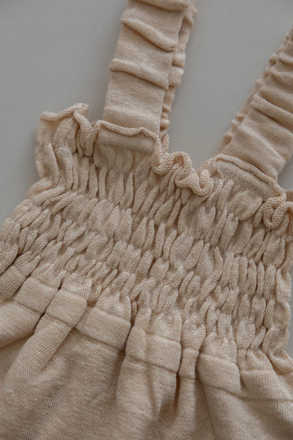 Belle & Sun Linen Romper - Wheat