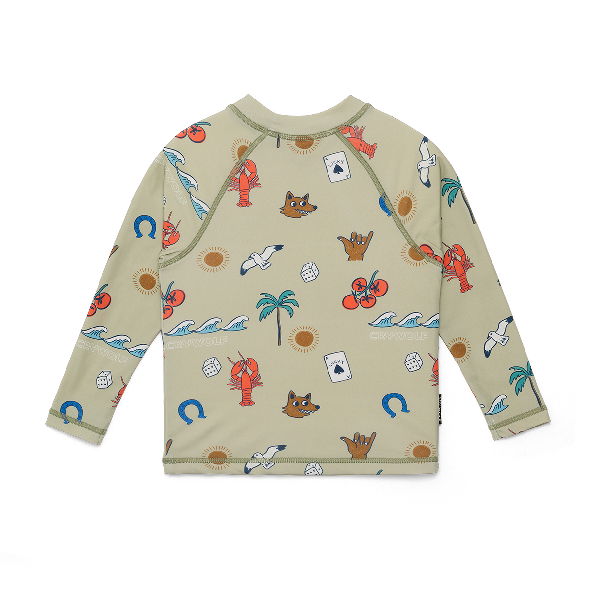 Cry Wolf BABY RASH VEST Lucky Days Sage