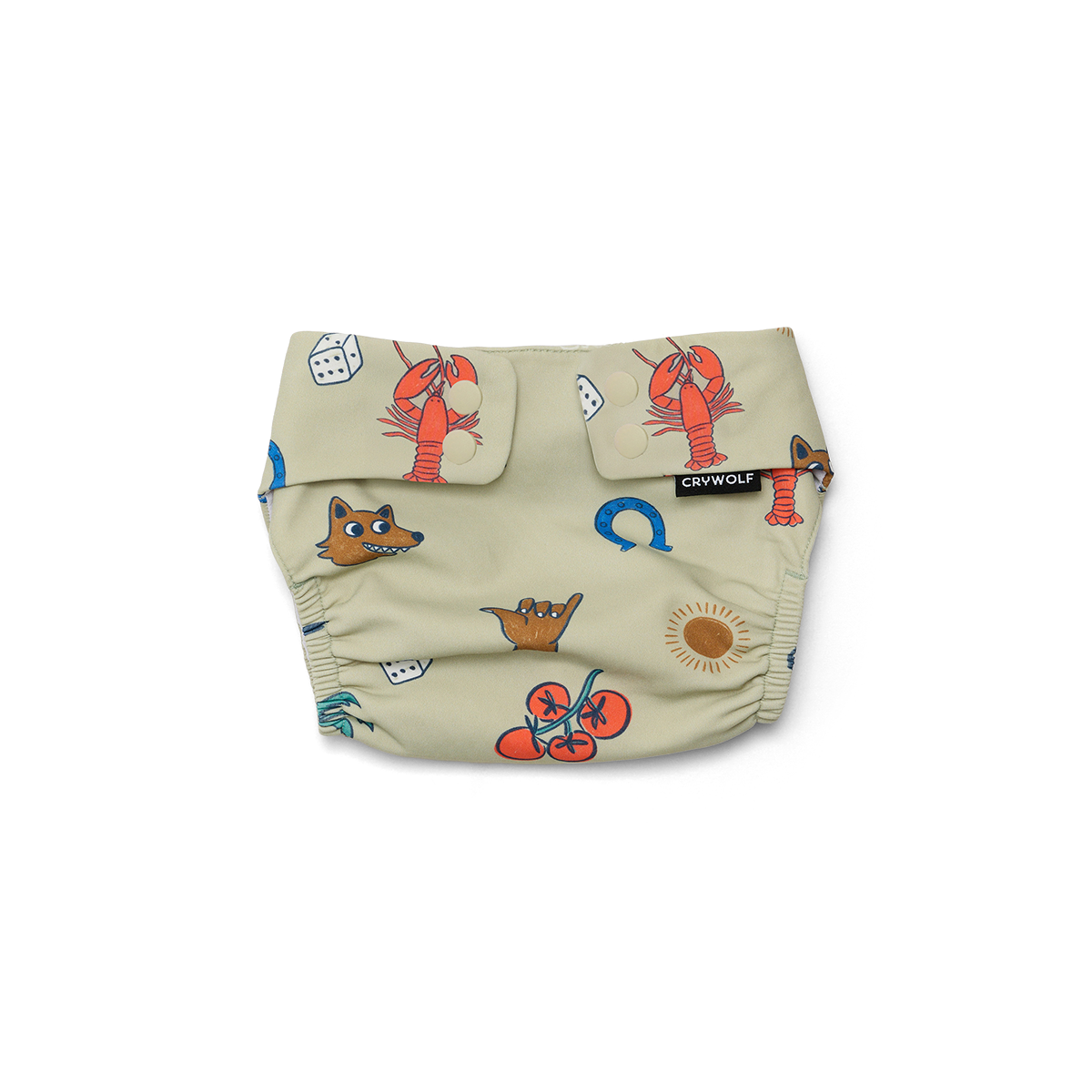 Cry Wolf REUSABLE SWIM NAPPY Lucky Days  Sage