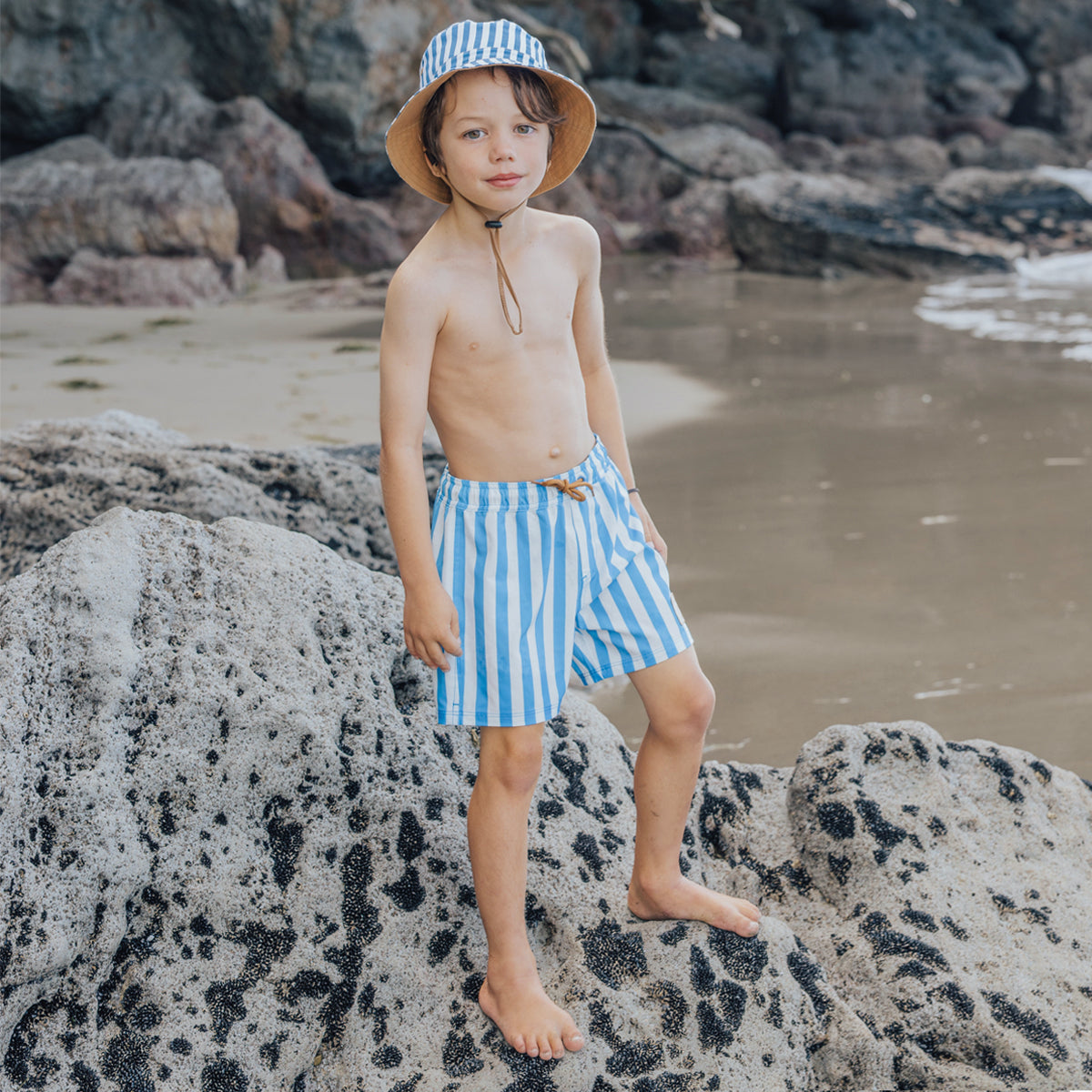 Cry Wolf BOARD SHORT Deep Ocean Stripe