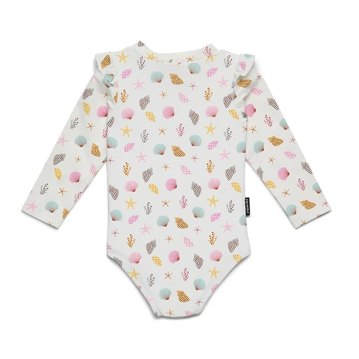 CRY WOLF BABY LONG SLEEVE SWIMSUIT LITTLE SHELL