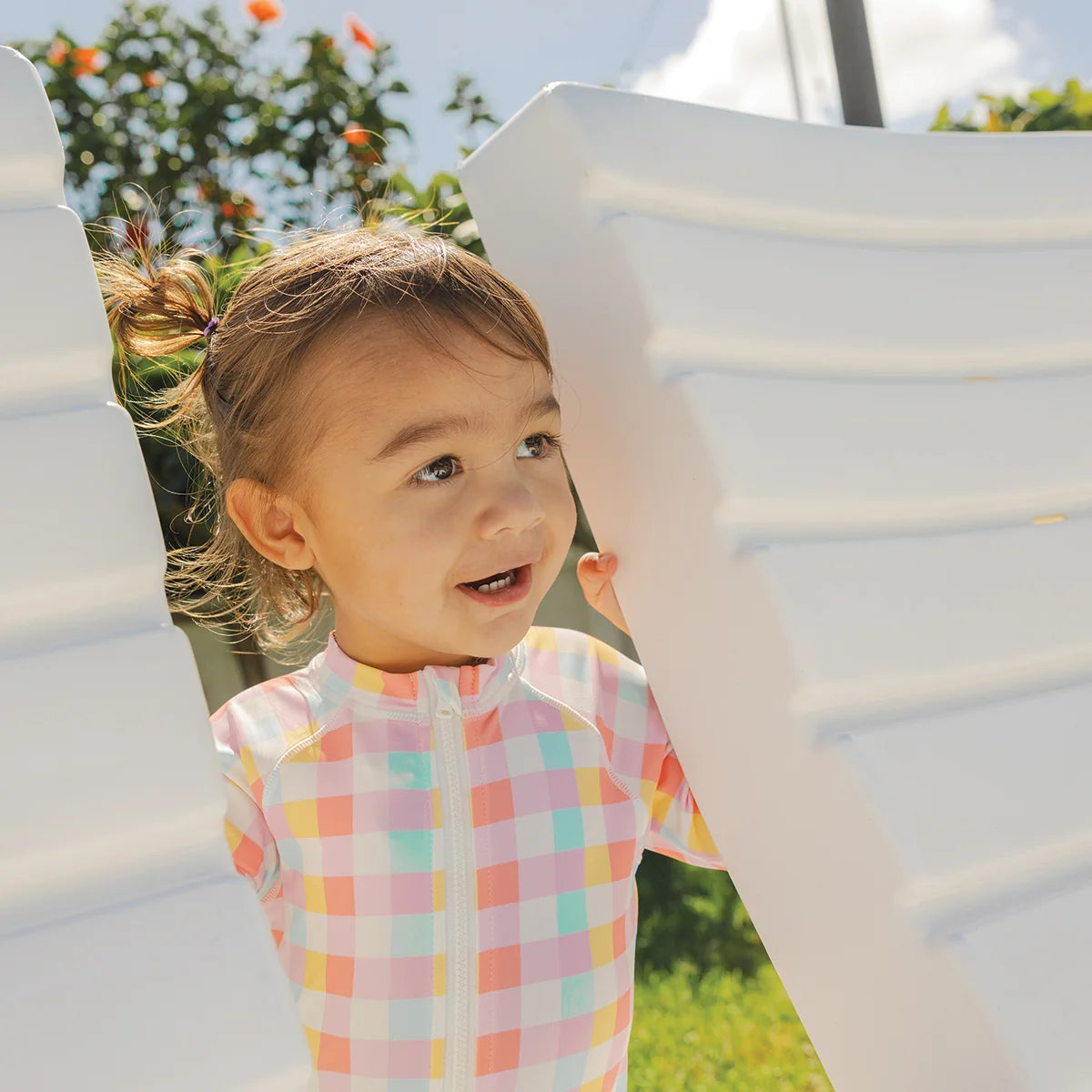 CRY WOLF BABY RASH SUIT POP GINGHAM