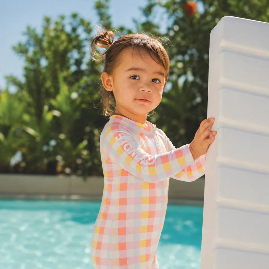 CRY WOLF BABY RASH SUIT POP GINGHAM
