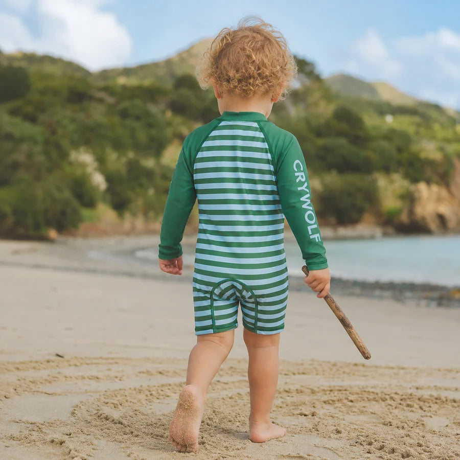 CRY WOLF BABY RASH SUIT Deck Stripe