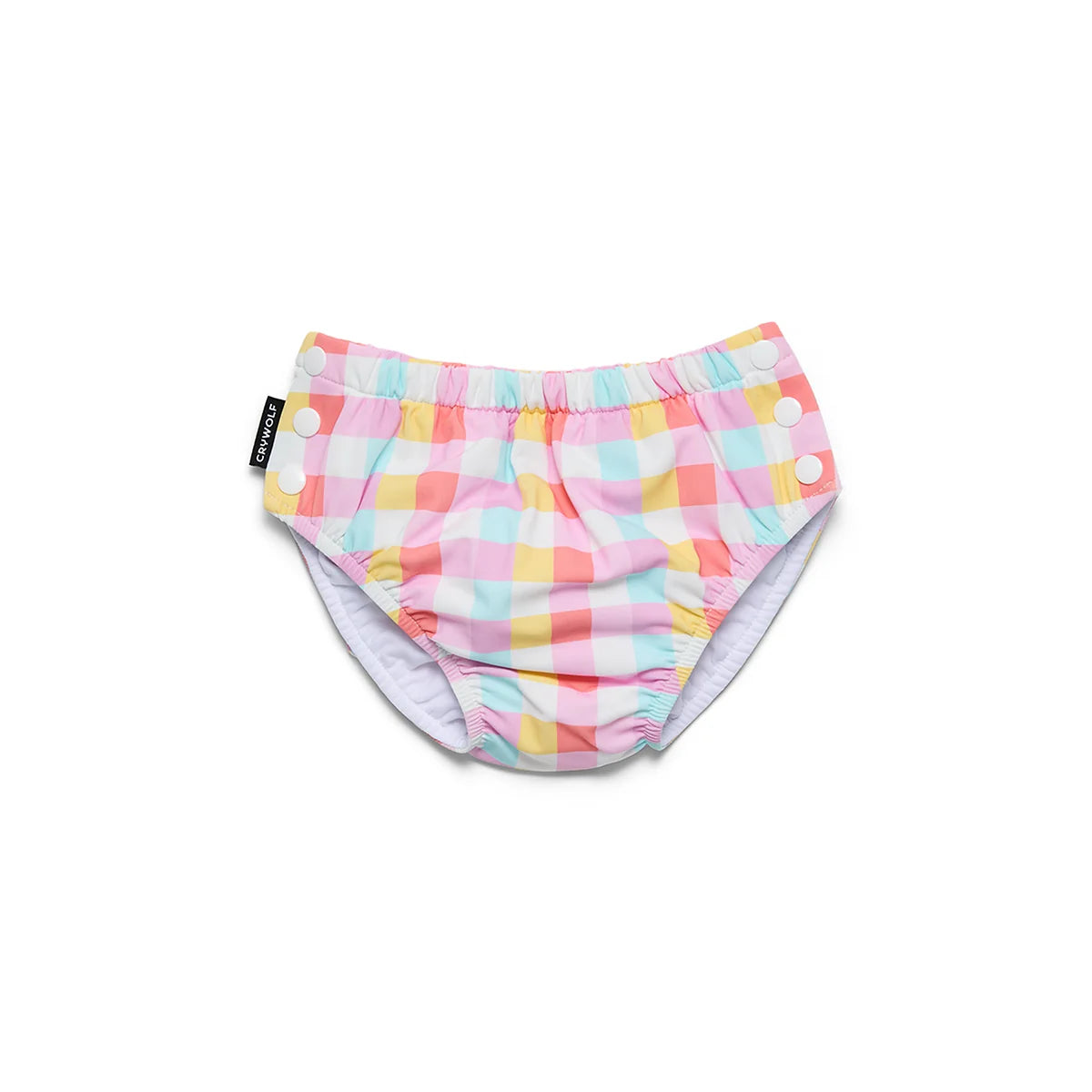 CRY WOLF REUSABLE SWIM NAPPY POP GINGHAM