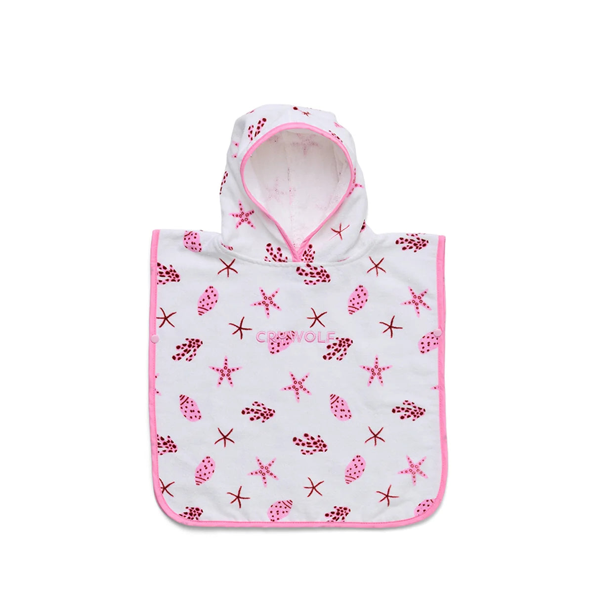 CRY WOLF BABY HOODED TOWEL LITTLE SHELL