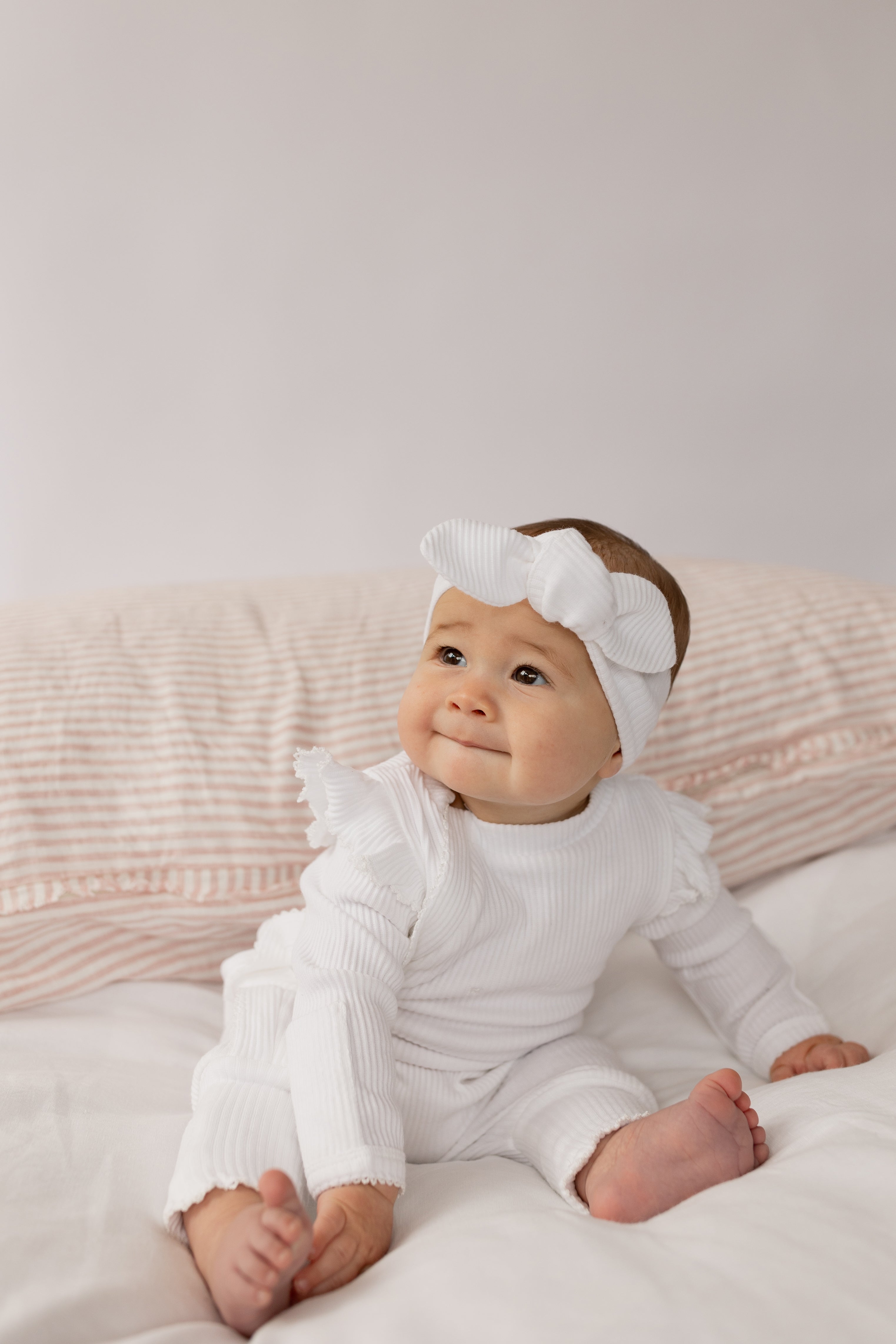 Rai & Co Frill Ribbed Bodysuit - White